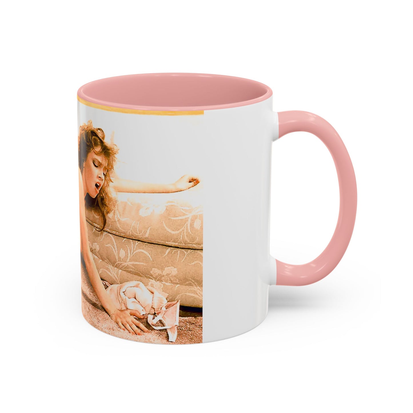 Accent Coffee Mug (11, 15oz) Traci Lords Nude Naked Fucking Retro