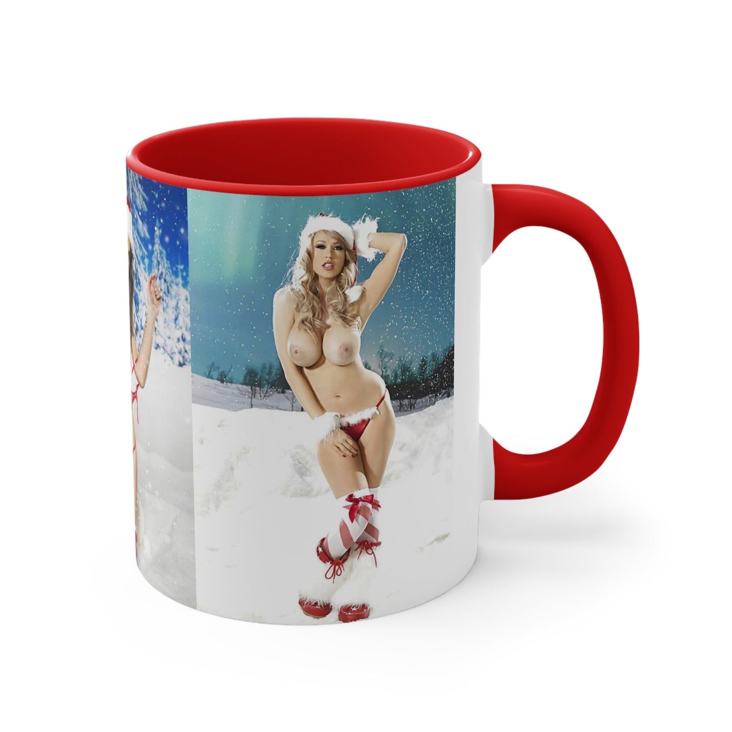 Accent Coffee Mug, 11oz Nude Christmas Pornstars