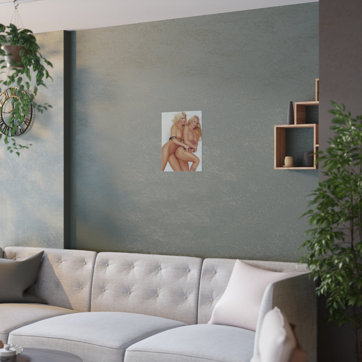 Satin Posters (210gsm) Torrie Wilson and Sable Nude