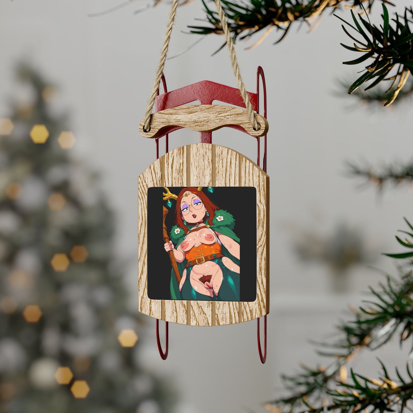 Sled Ornaments Meg Griffin
