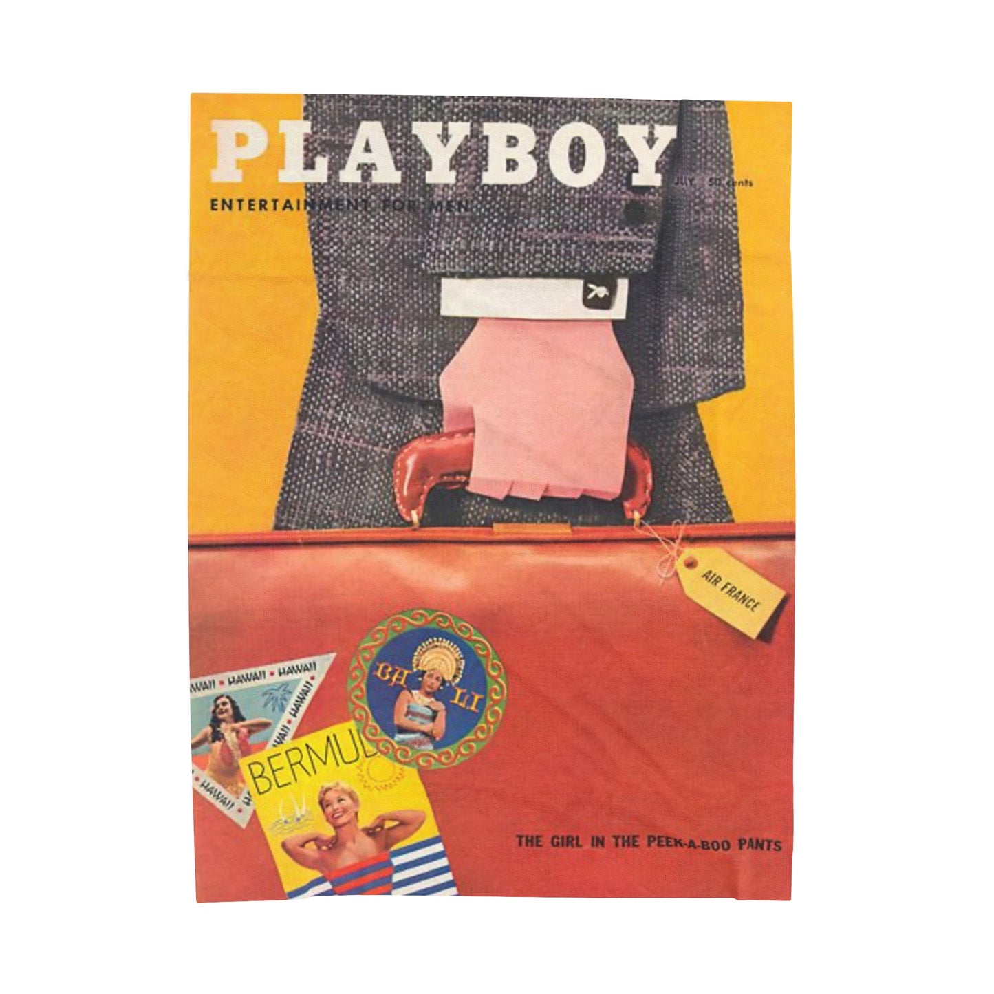 Velveteen Plush Blanket Cover July 1956