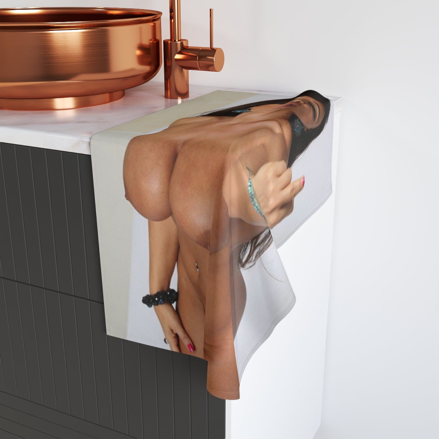 Hand Towel Lisa Ann Nude