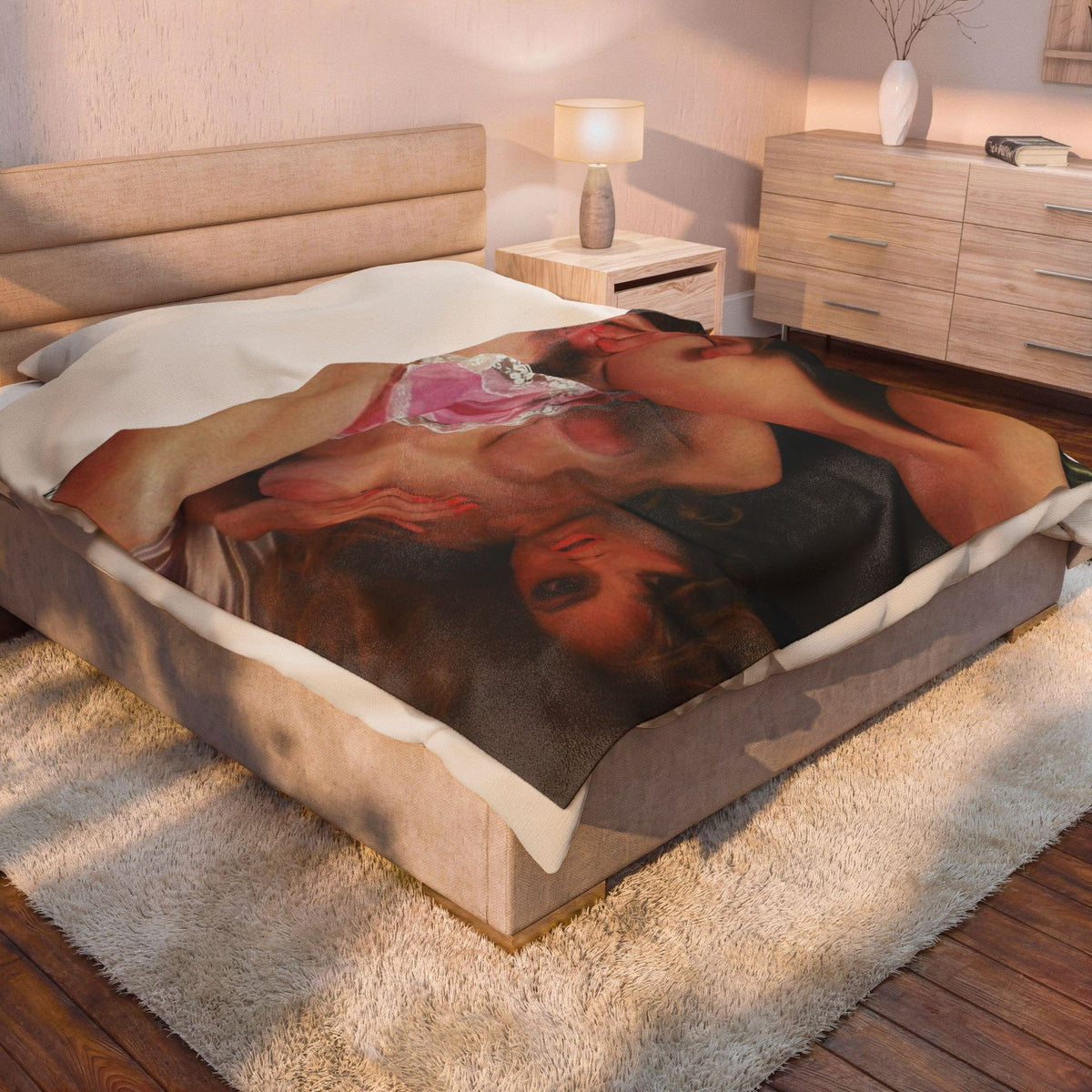 Velveteen Plush Blanket Traci Lords Nude
