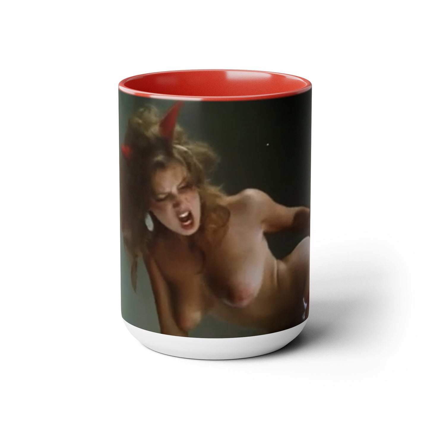 Two-Tone Coffee Mugs, 15oz Traci Lords Nude