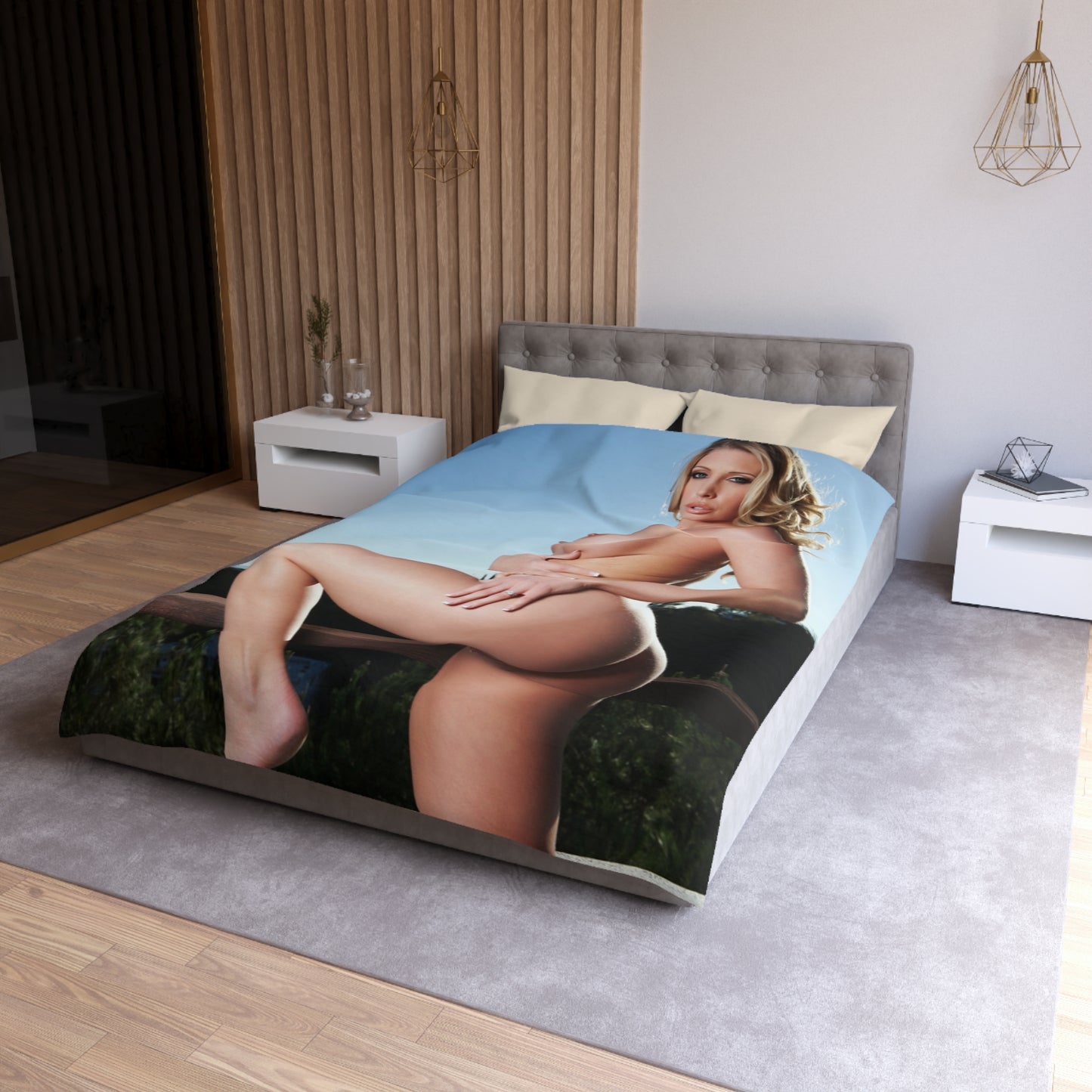 Microfiber Duvet Cover Penthouse Pet October 2012 Samantha Saint
