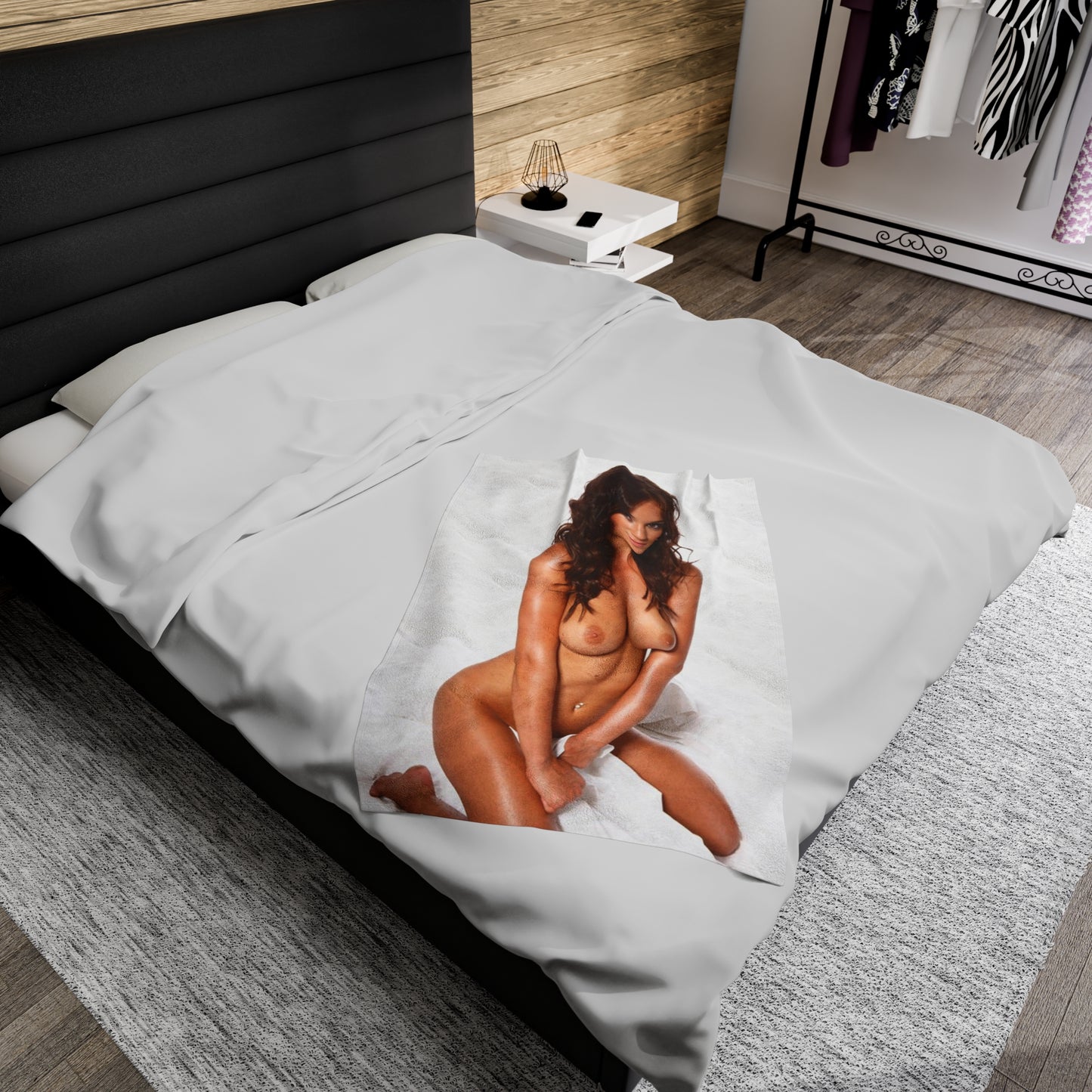 Velveteen Plush Blanket Sexy Brit Rosie Jones Nude