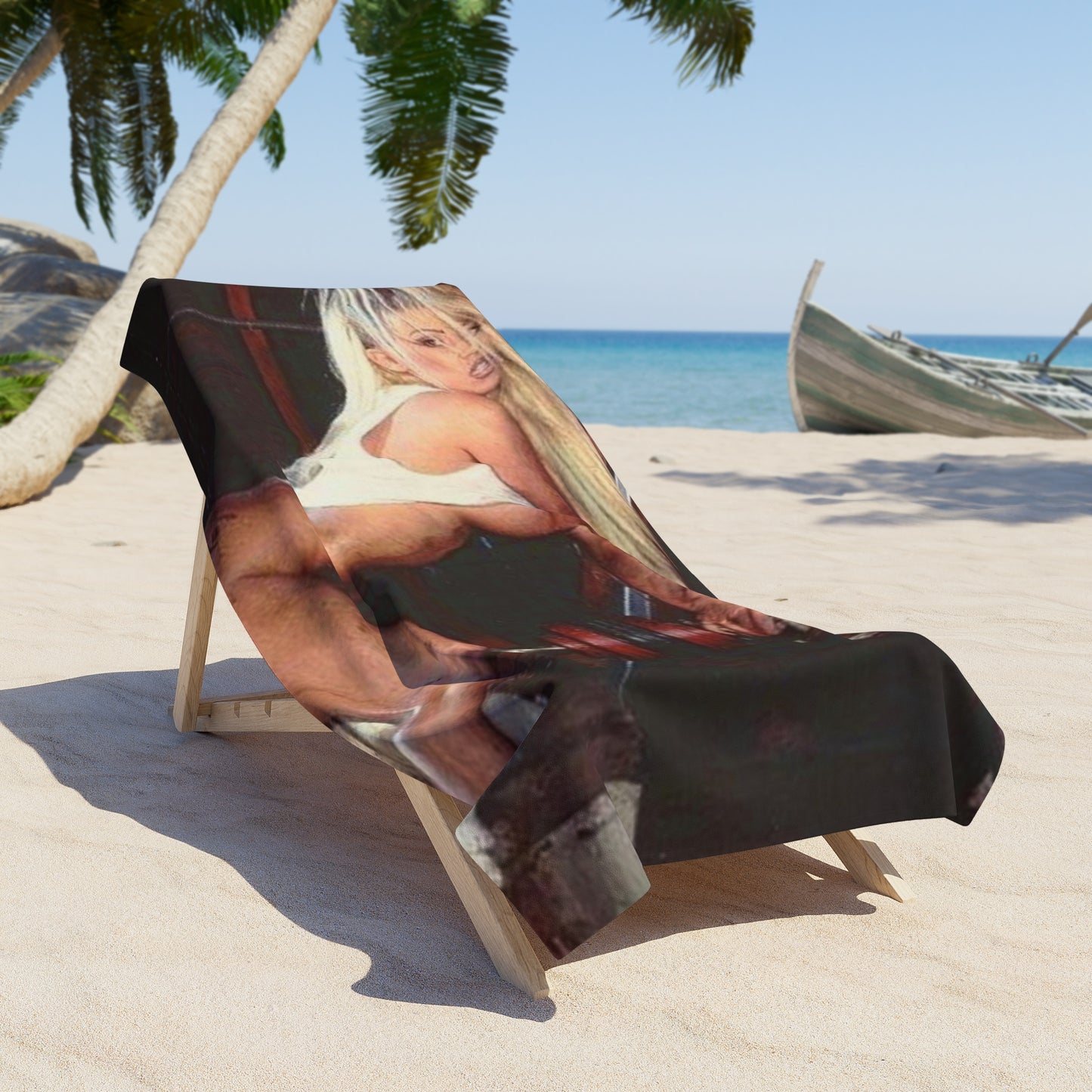 Beach Towel Pornstar Jenna Jameson Nude