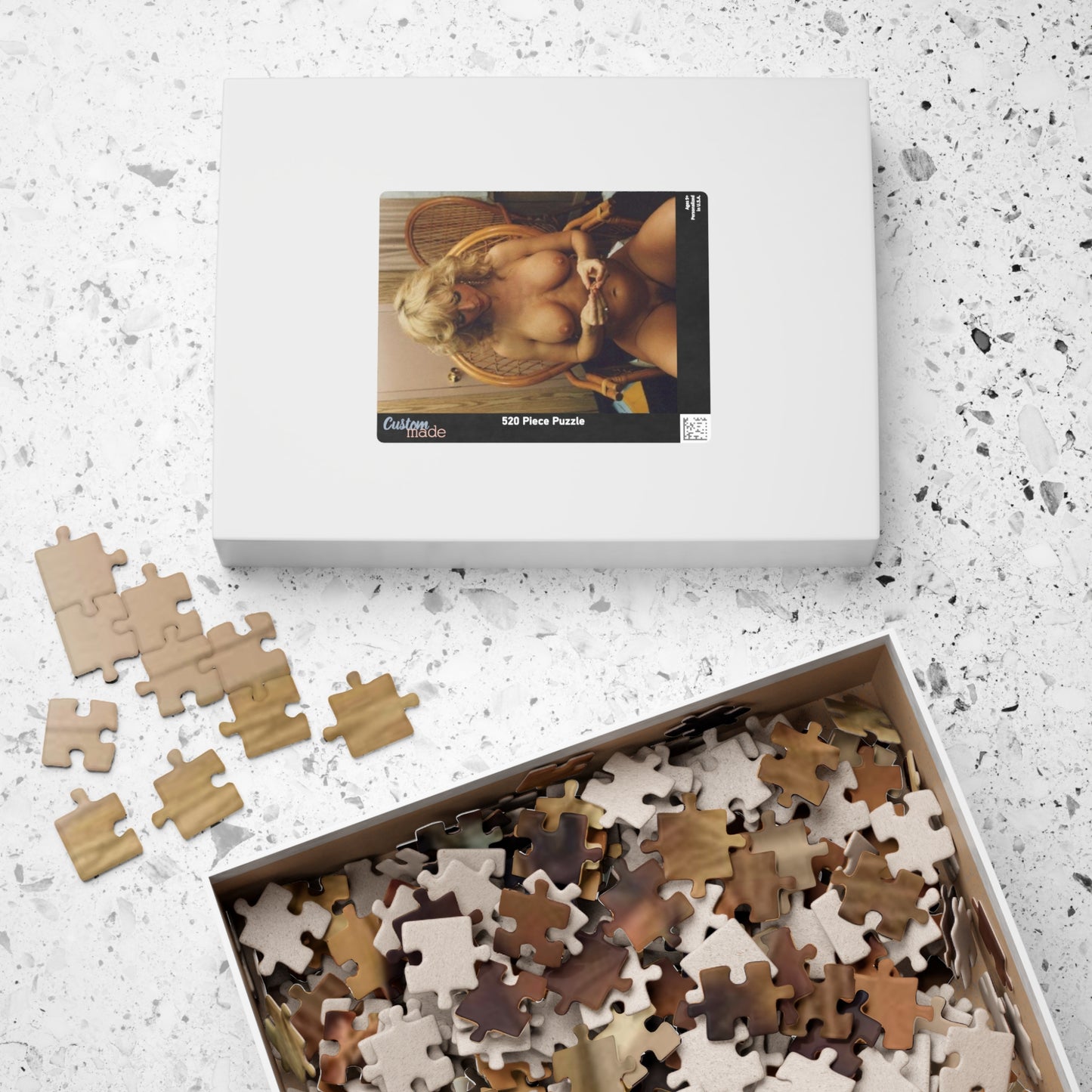 Puzzle (110, 252, 500, 1014-piece) Retro Porn Star Nina Hartley Nude