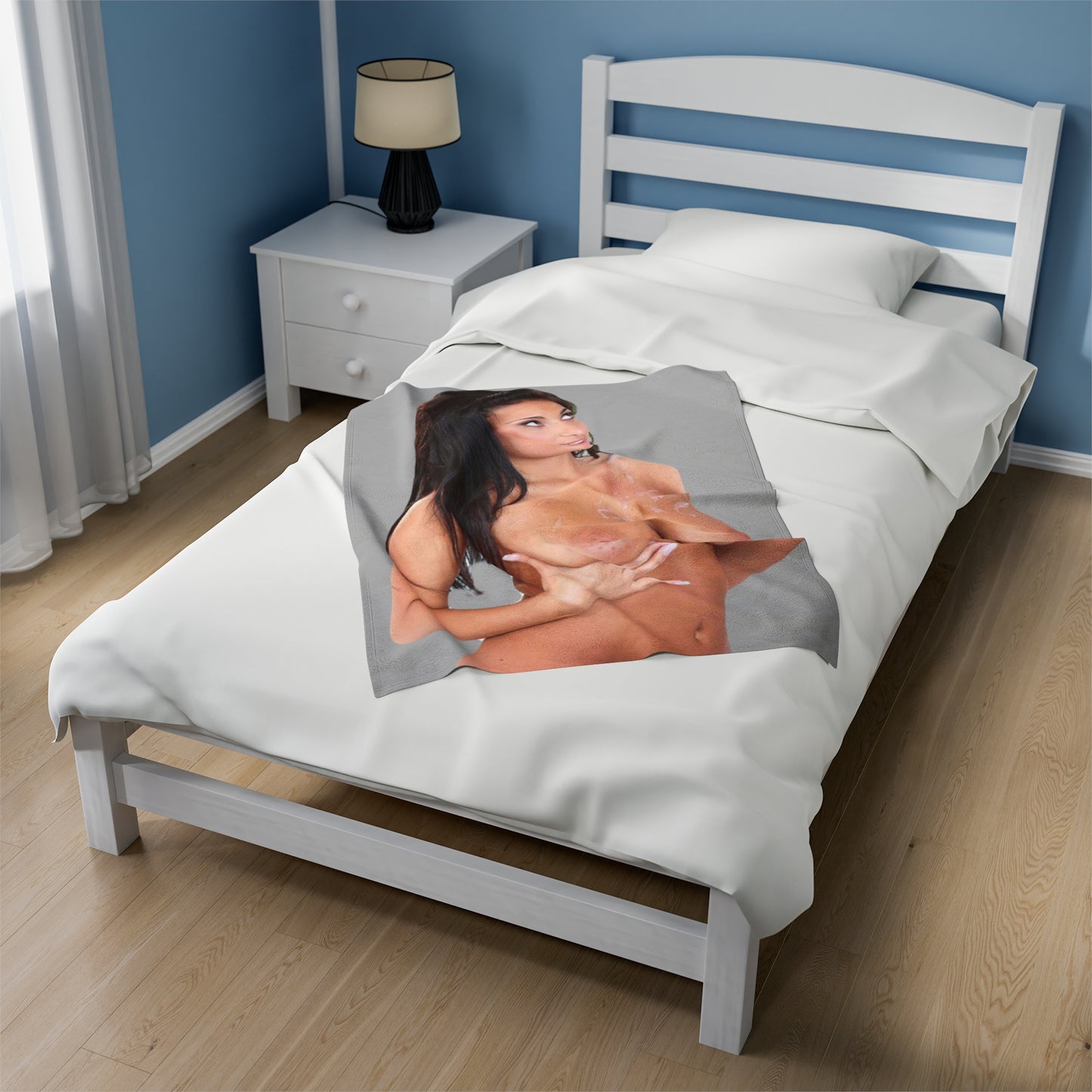 Velveteen Plush Blanket Anissa Kate Nude