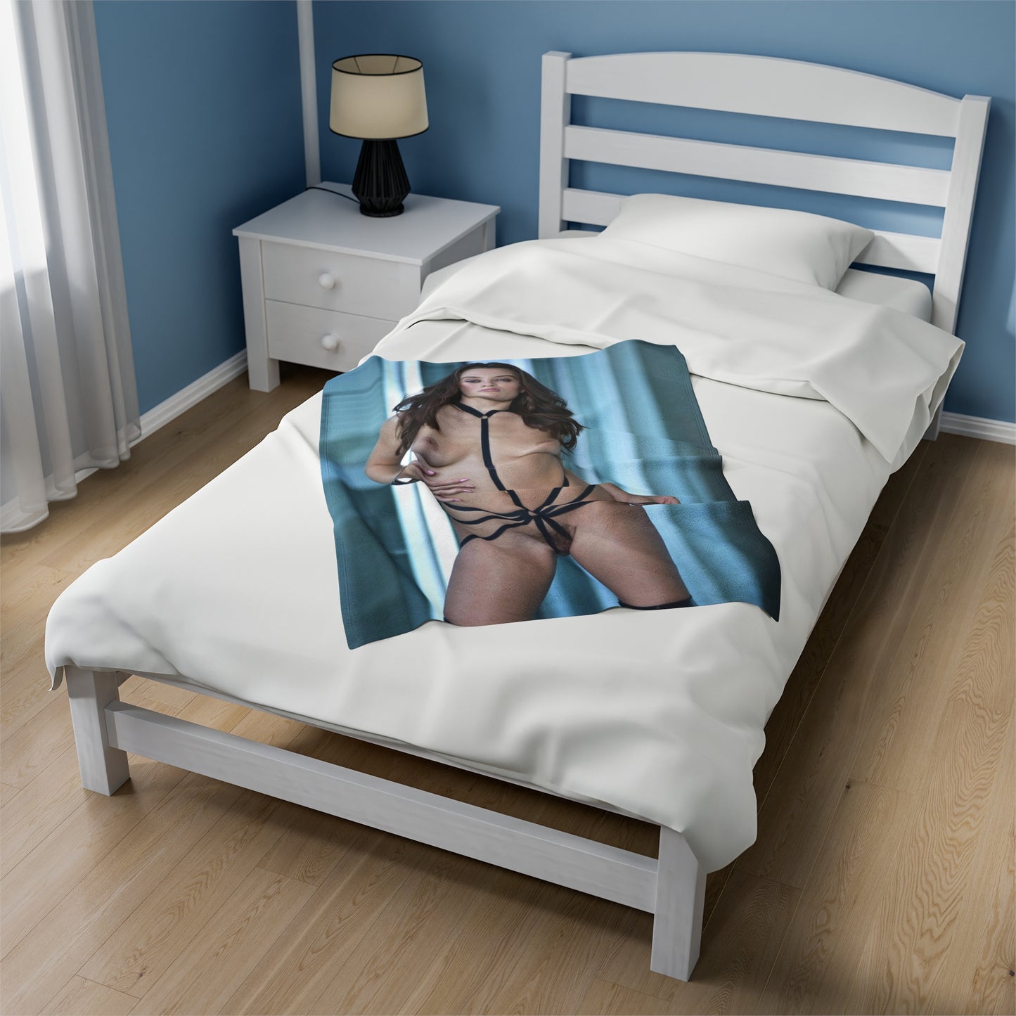 Velveteen Plush Blanket Lana Rhoades Nude