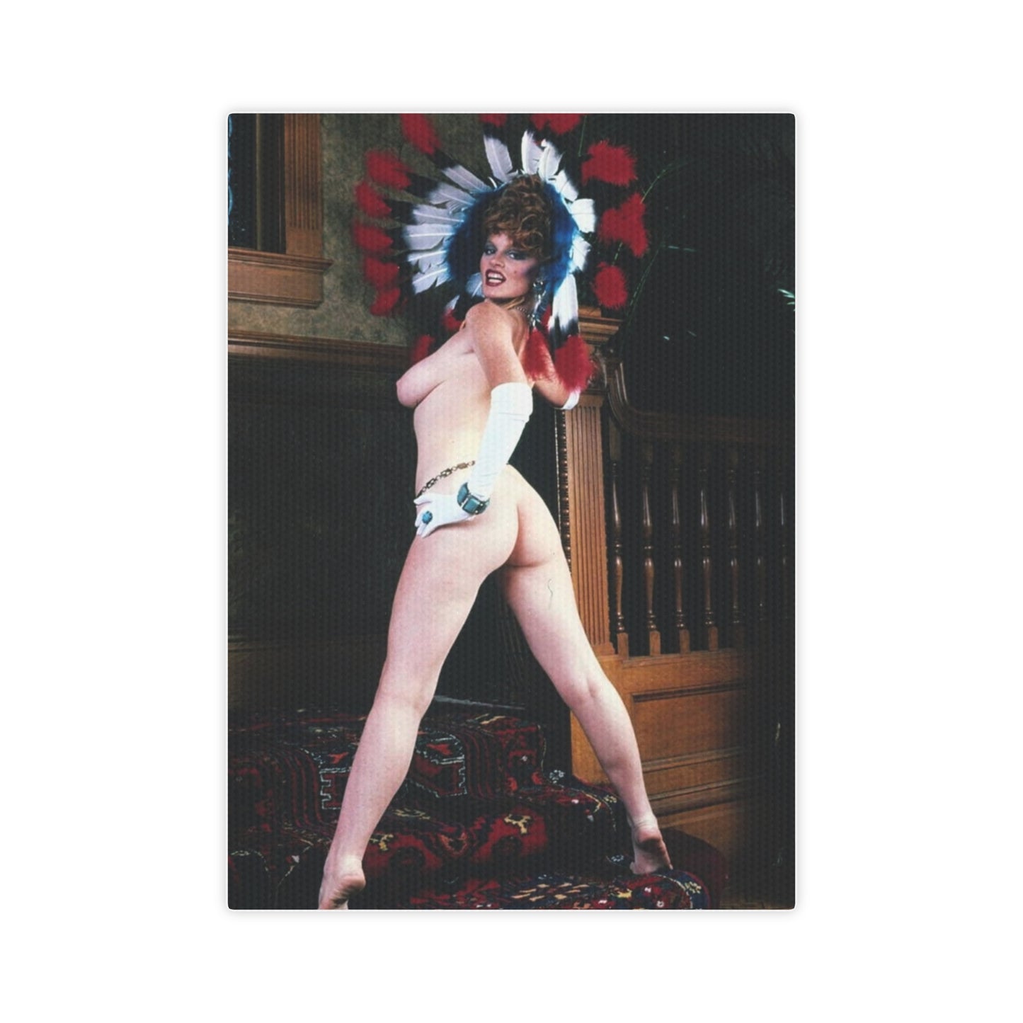 Canvas Photo Tile Retro Porn Star Lisa De Leeuw Nude