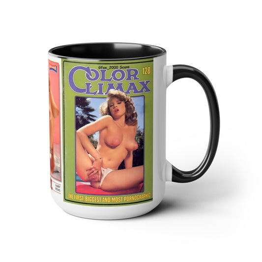 Two-Tone Coffee Mugs, 15oz Traci Lords Nude