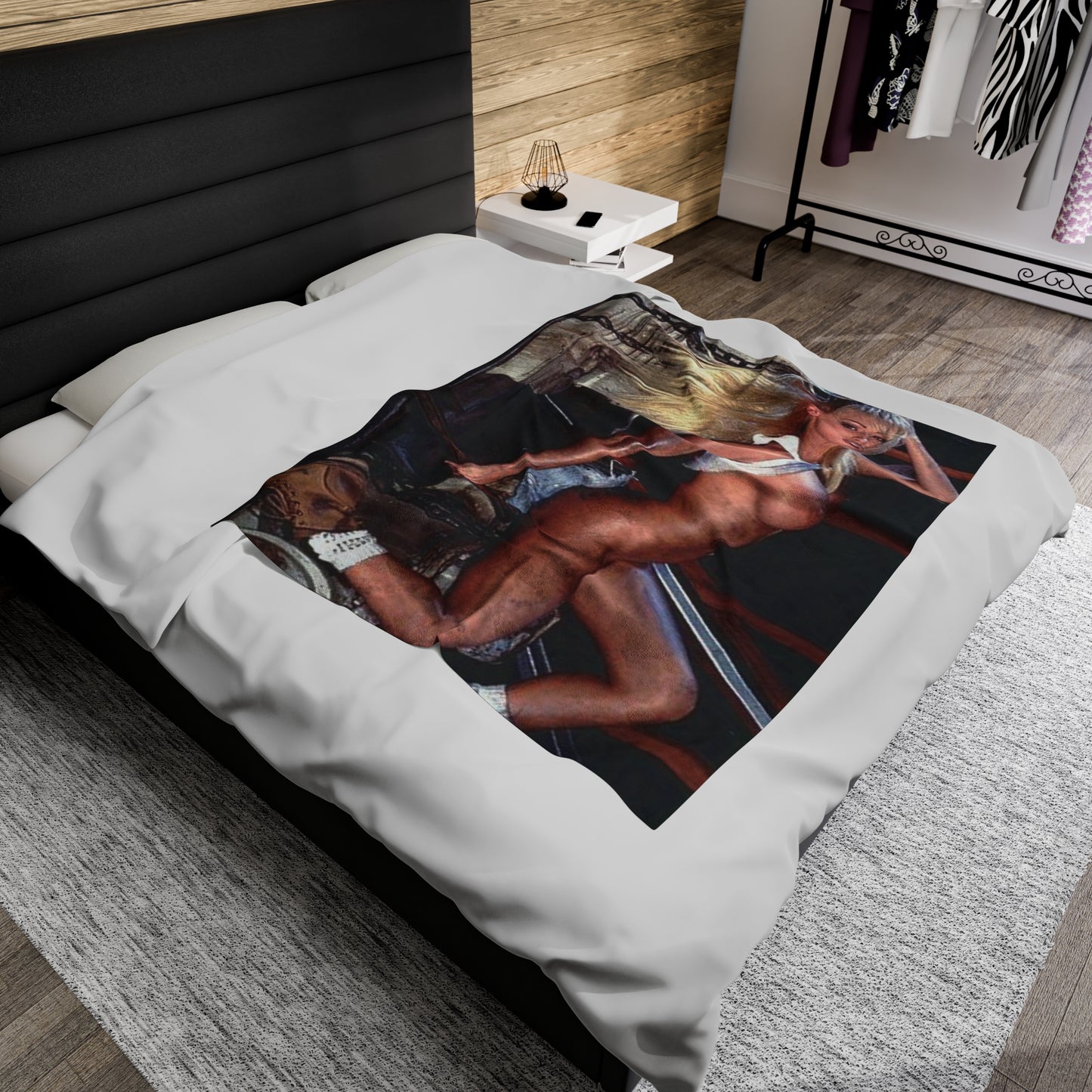 Velveteen Plush Blanket Pornstar Jenna Jameson Nude