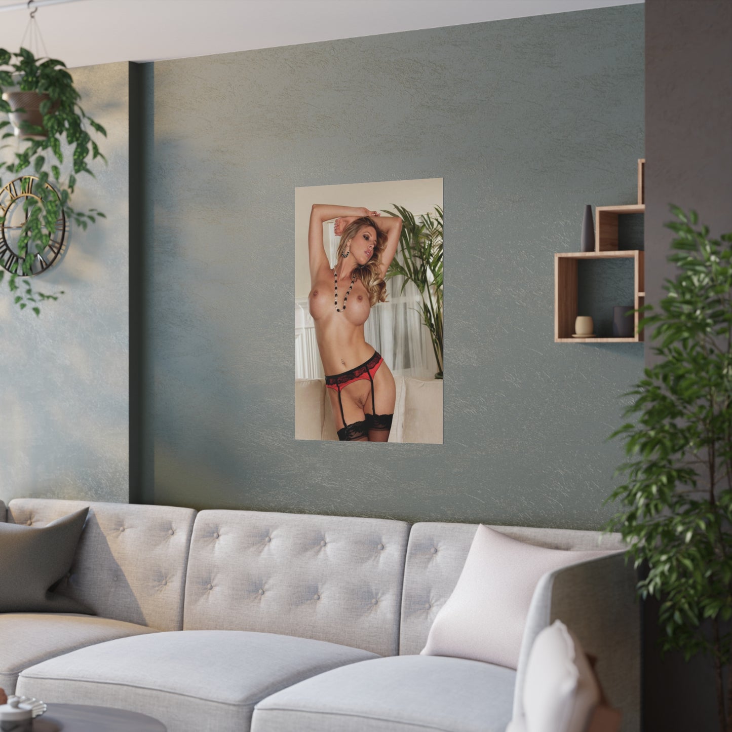 Satin Posters (210gsm) Adult Star Samantha Saint Nude