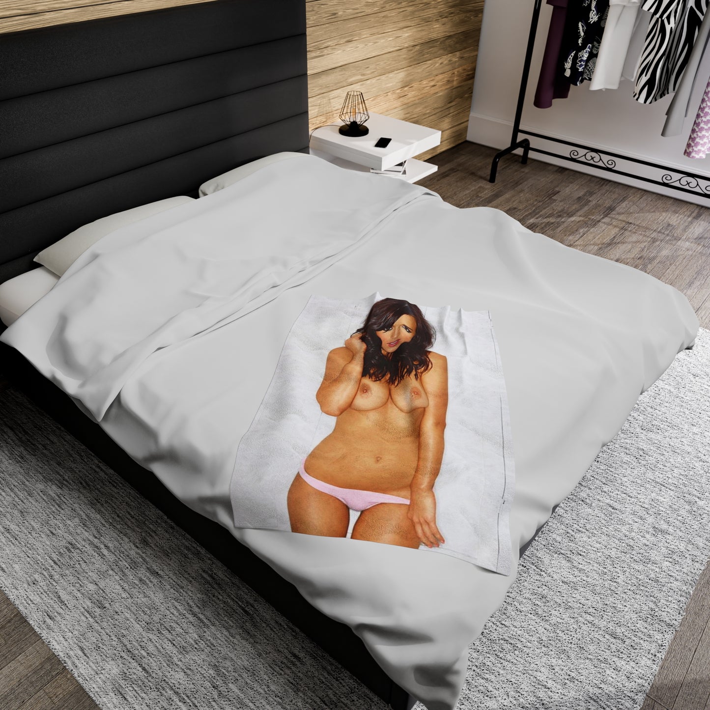 Velveteen Plush Blanket Sexy Brit Rosie Jones Nude