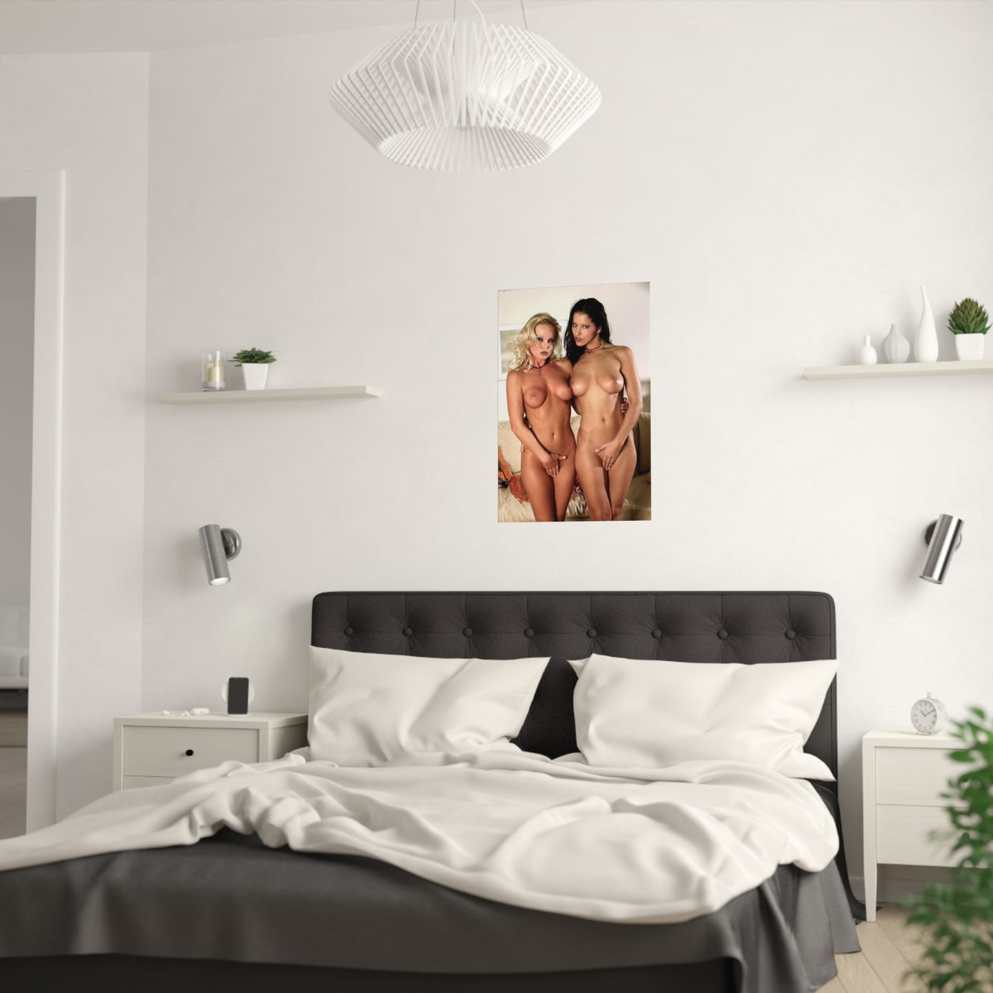 Satin Posters (210gsm) Sylvia Saint and Angel Dark Nude