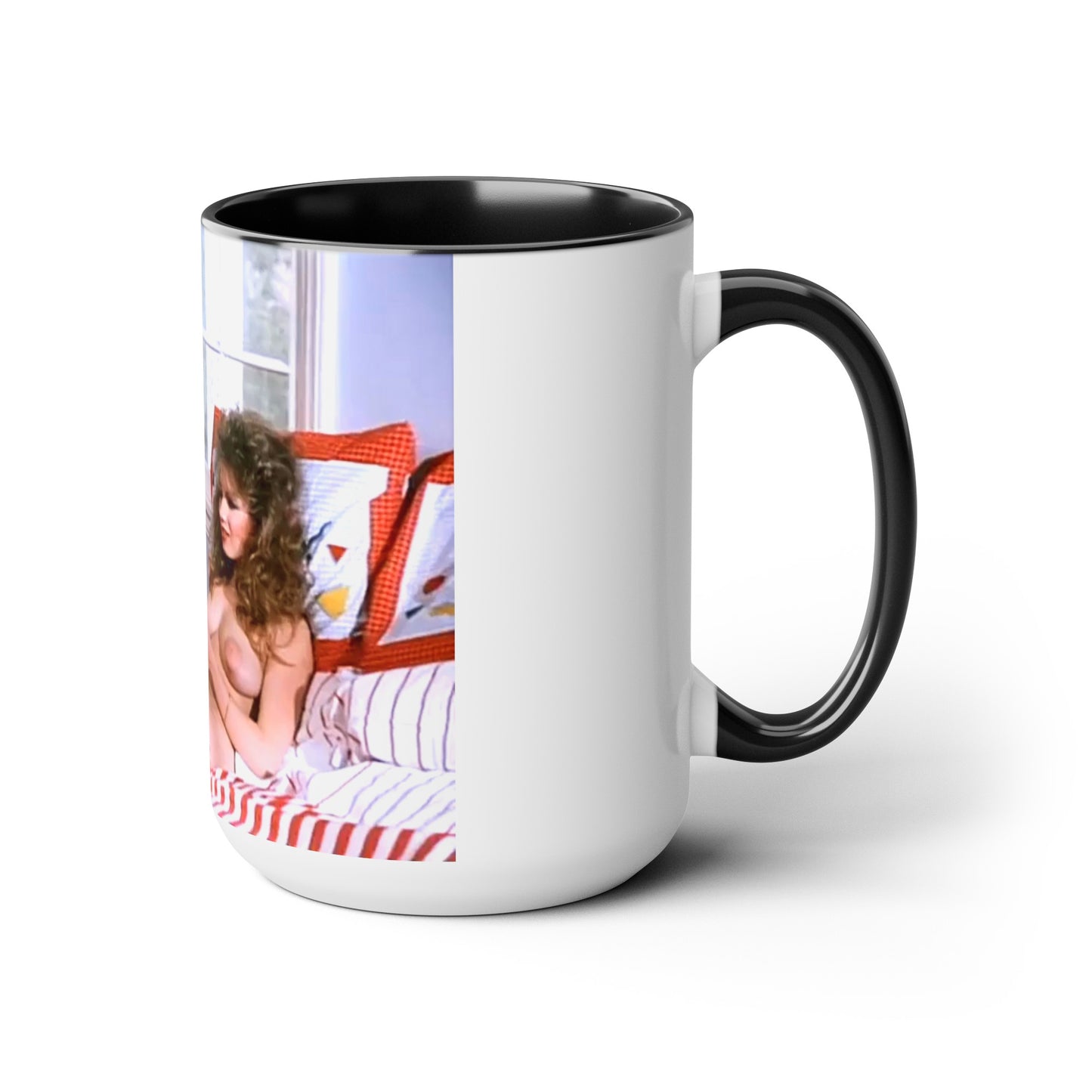 Two-Tone Coffee Mugs, 15oz Traci Lords Nude