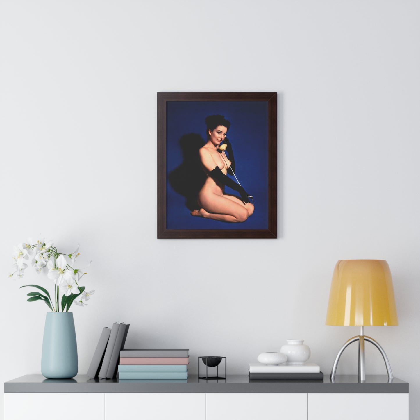 Framed Vertical Poster Playboy Playmate June 1954 Margie Harrison