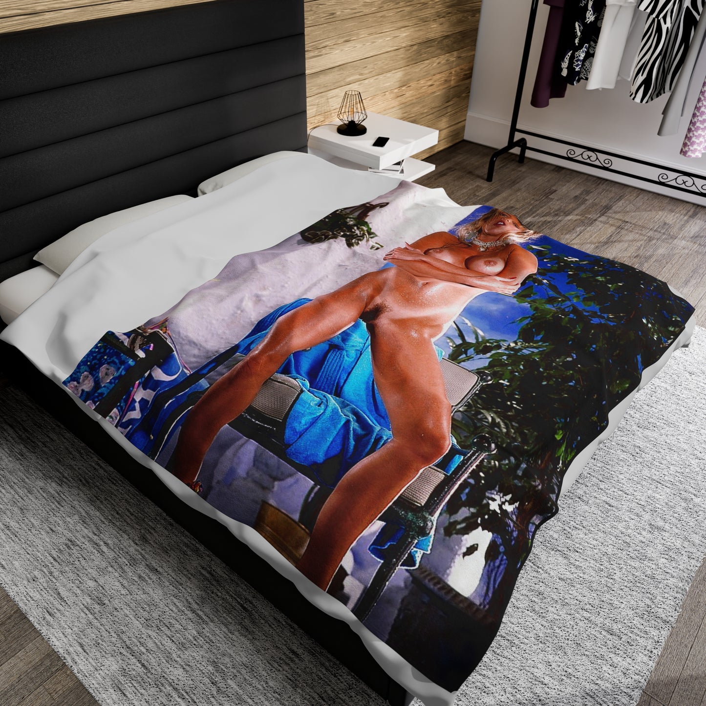 Velveteen Plush Blanket Pornstar Racquel Darrian Nude