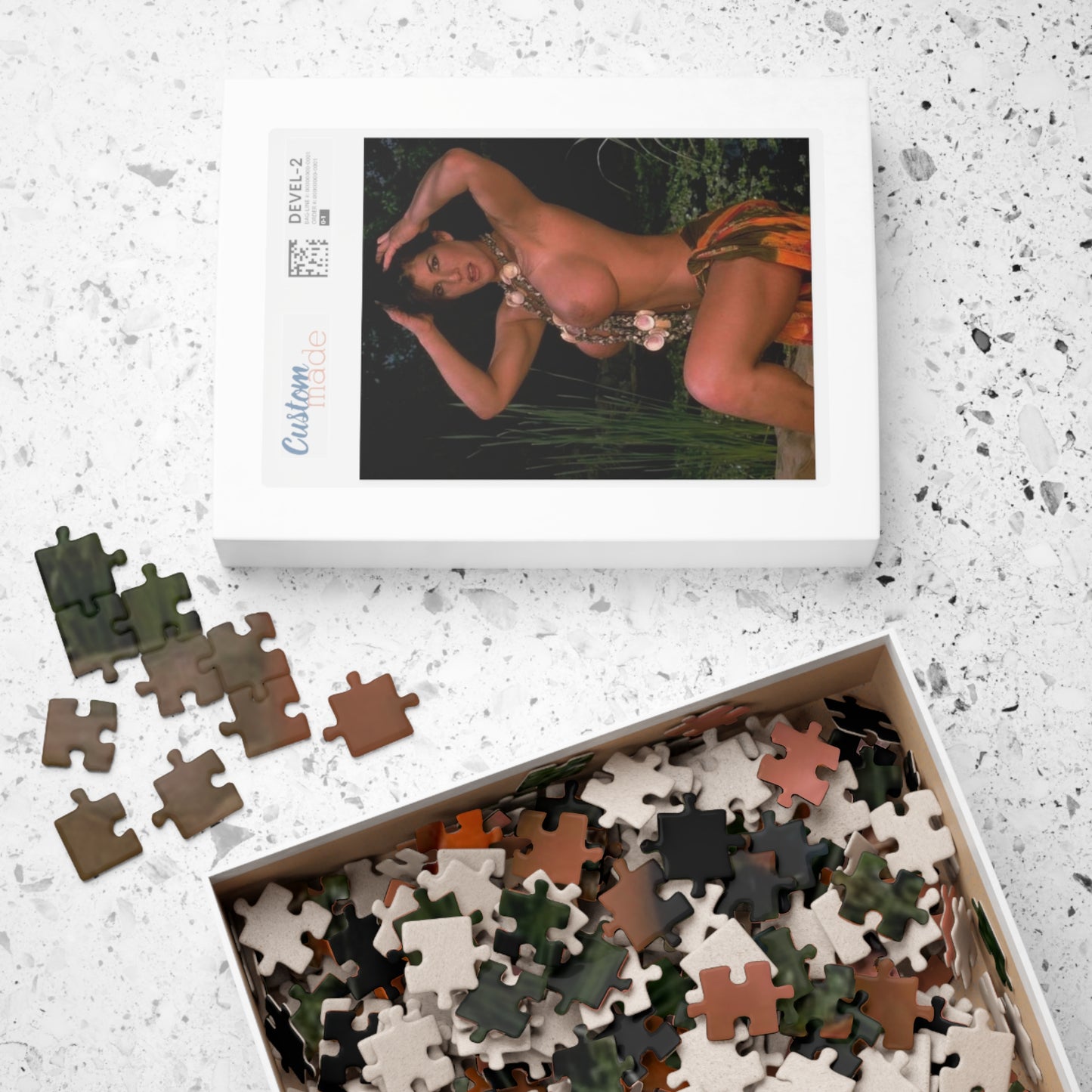 Puzzle (110, 252, 520, 1014-piece) Retro Pornstar Holly Body Nude