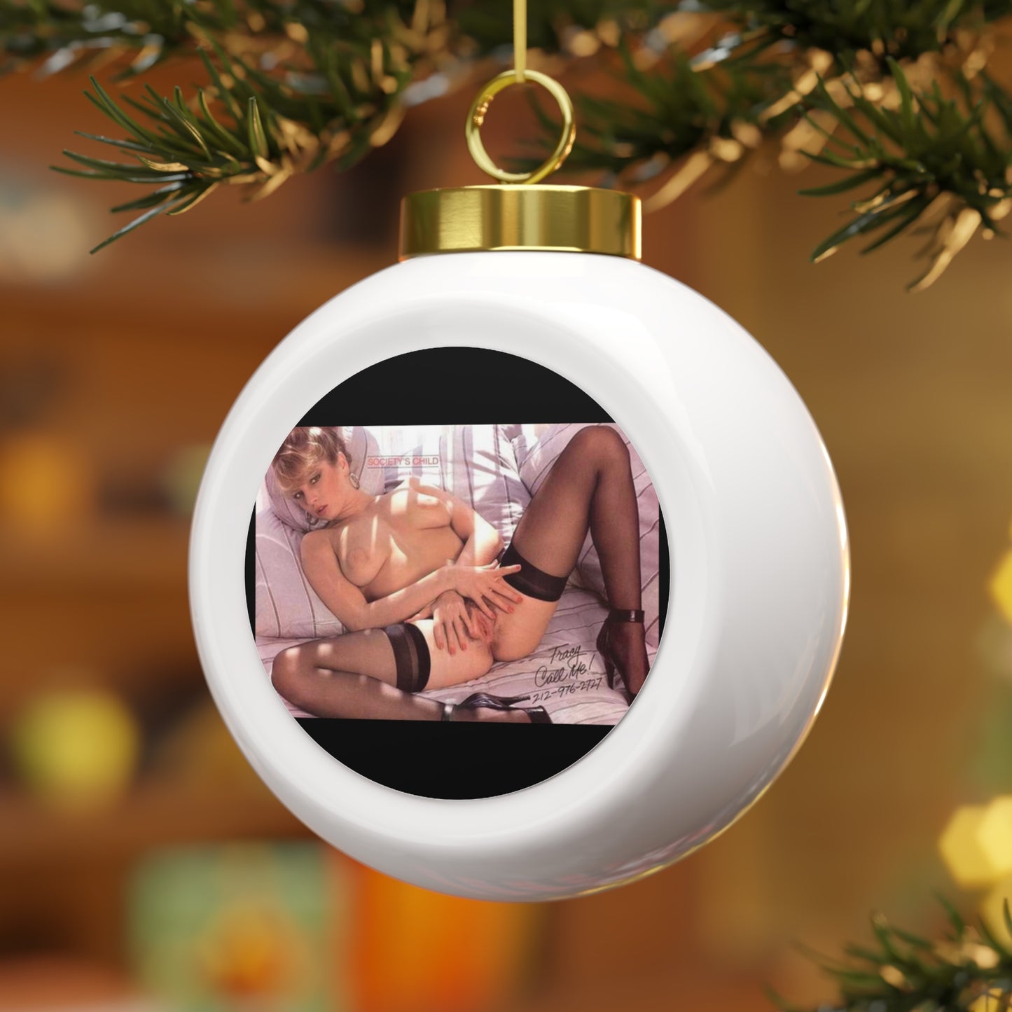 Christmas Ball Ornament Traci Lords Nude