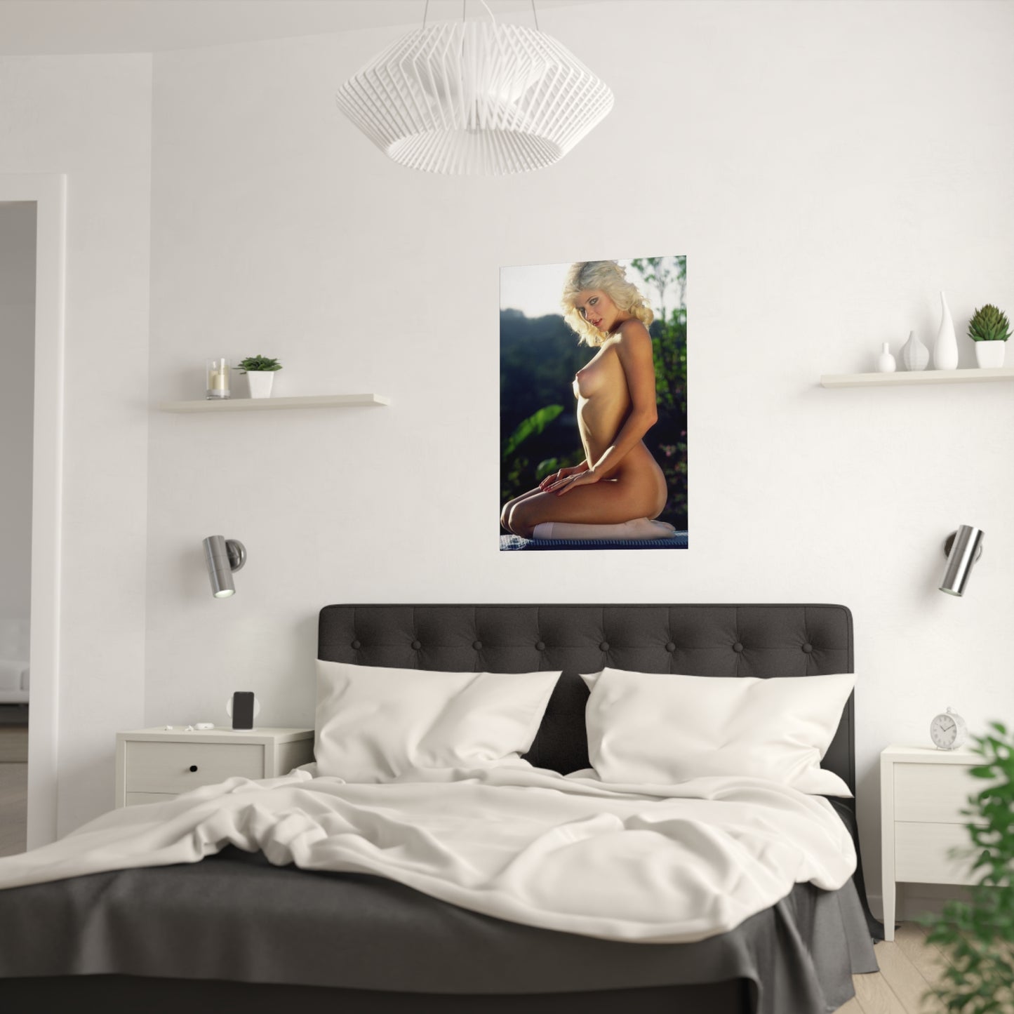 Satin Posters (210gsm) Retro Porn Star Ginger Lynn Nude