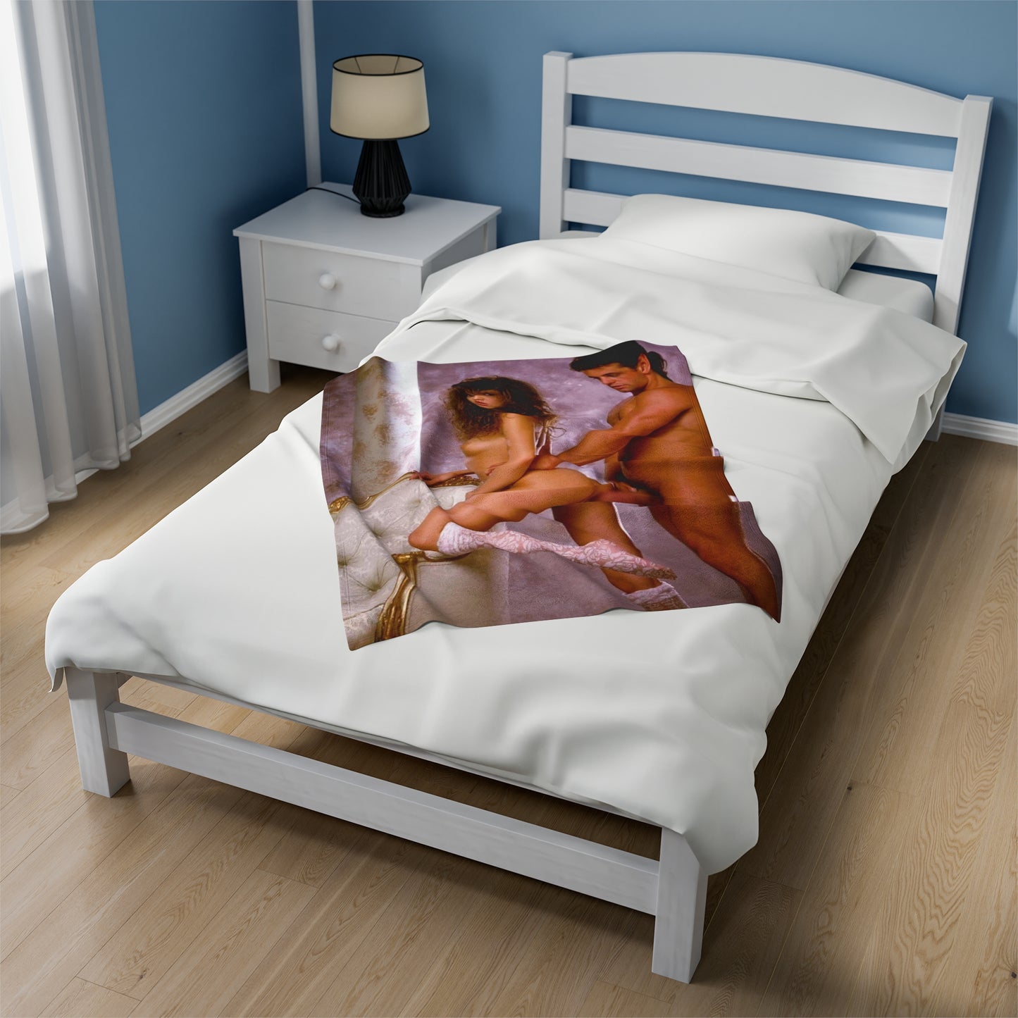 Velveteen Plush Blanket Racquel Darrian Nude