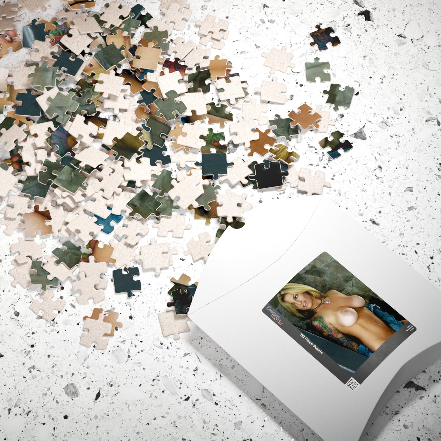 Puzzle (110, 252, 520, 1014-piece) Retro Adult Star Janine Lindenmulder Nude