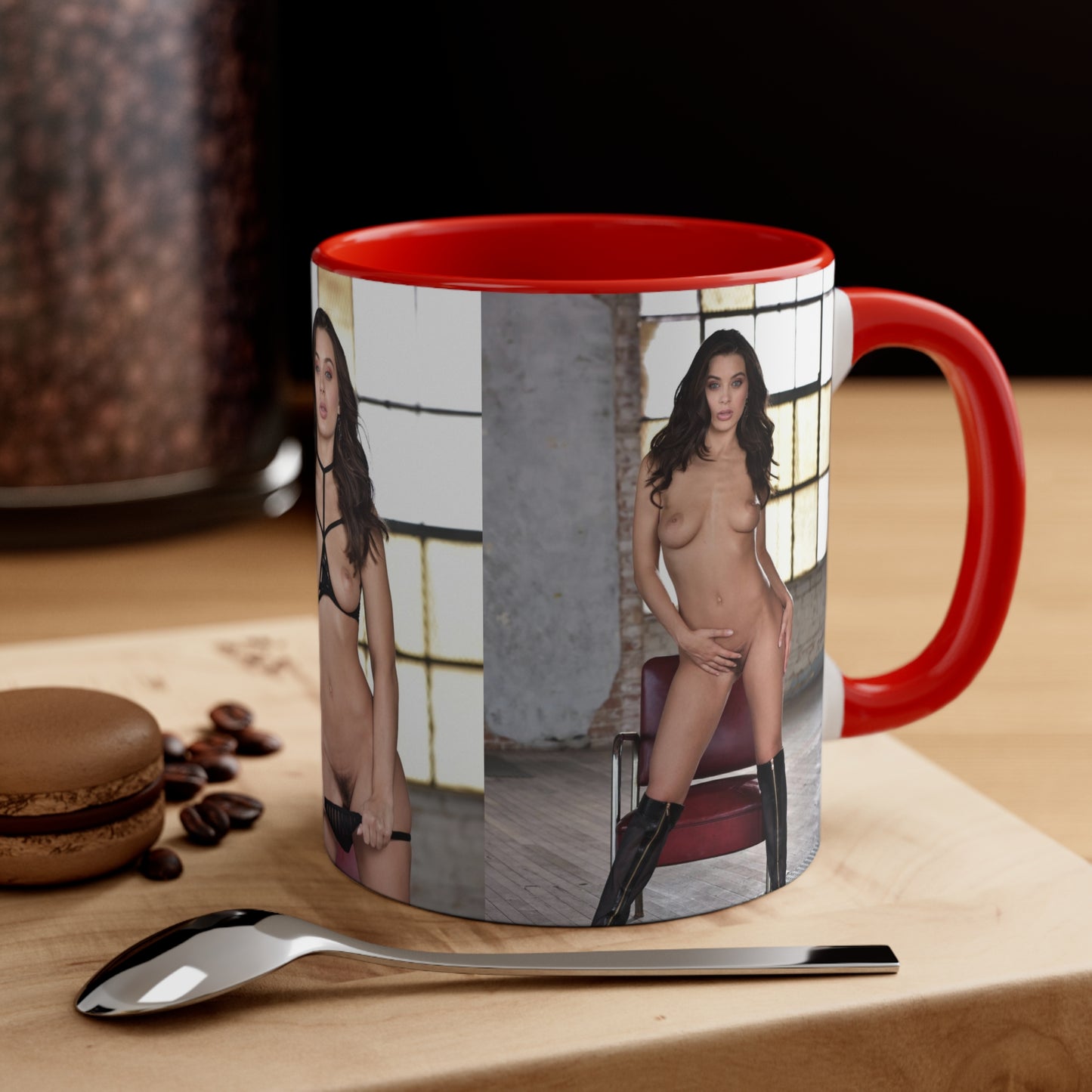 Accent Coffee Mug, 11oz Lana Rhoades Nude