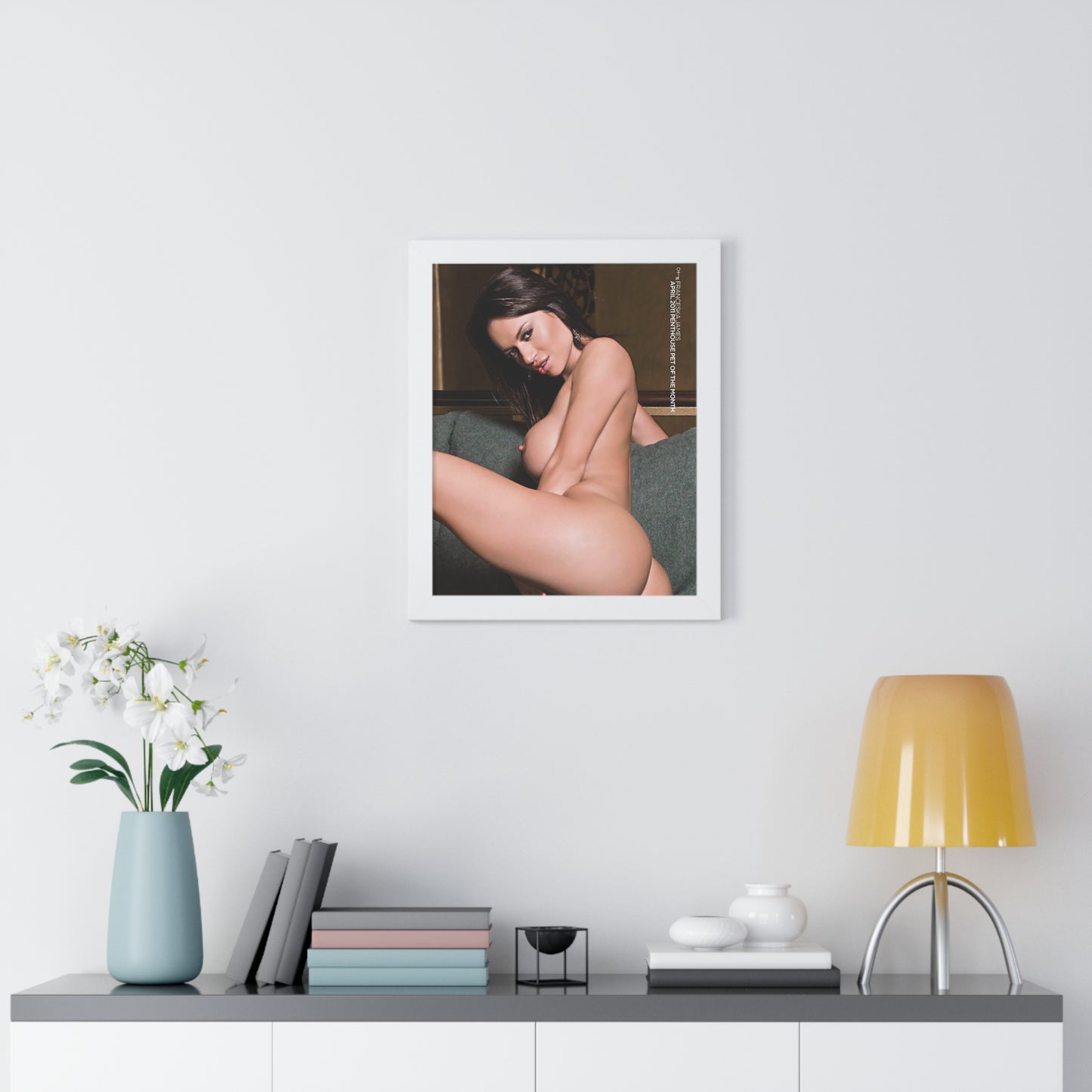 Framed Vertical Poster Penthouse Pet April 2011 Franceska Jaimes