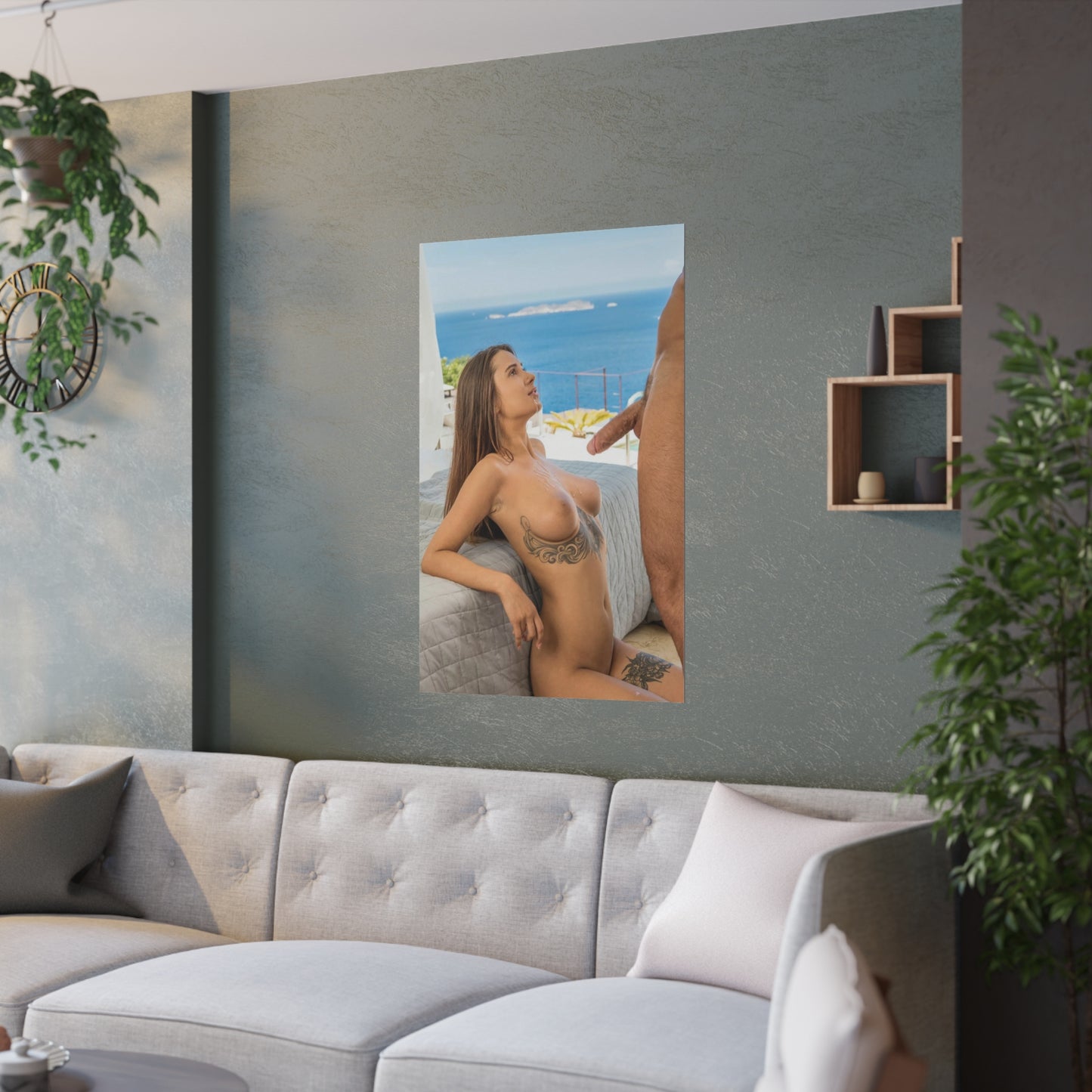 Satin Posters (210gsm) Natural Tits Liya Silver