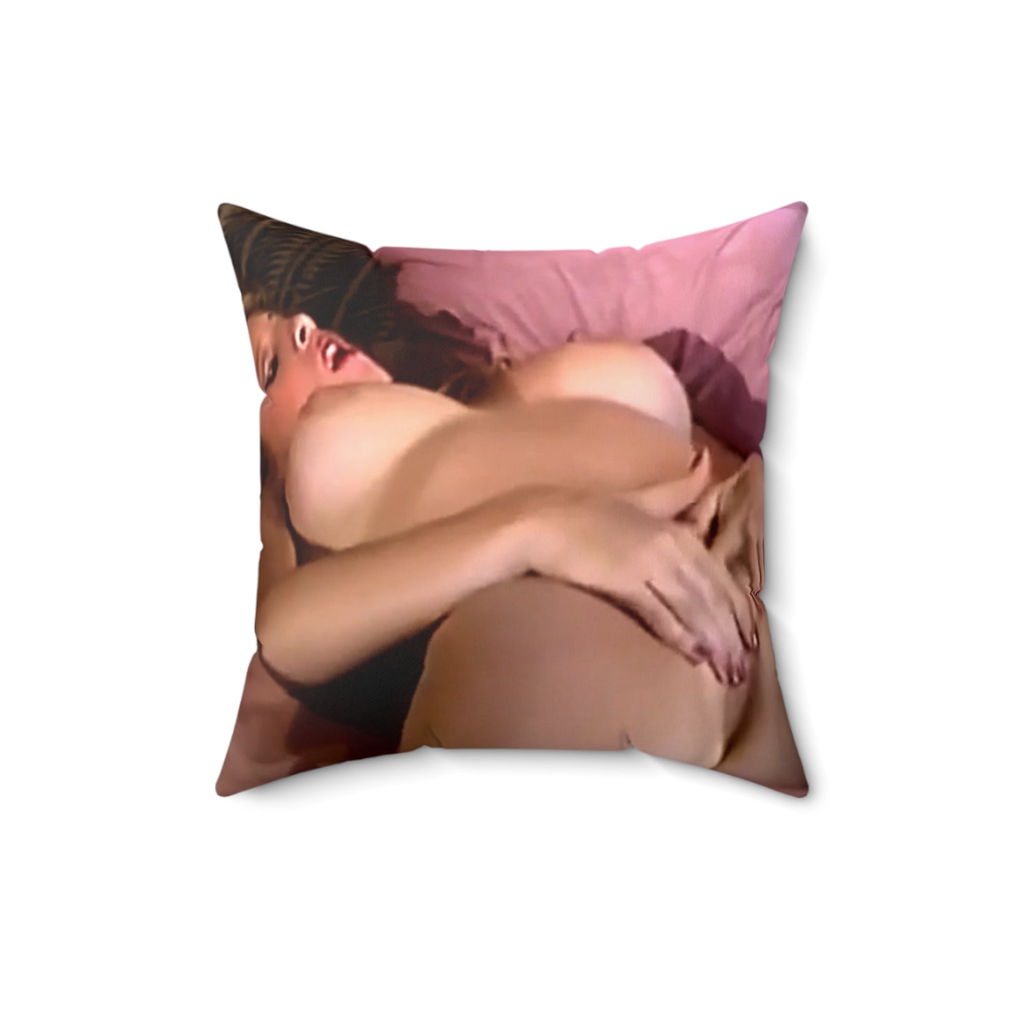 Spun Polyester Square Pillow Traci Lords Nude