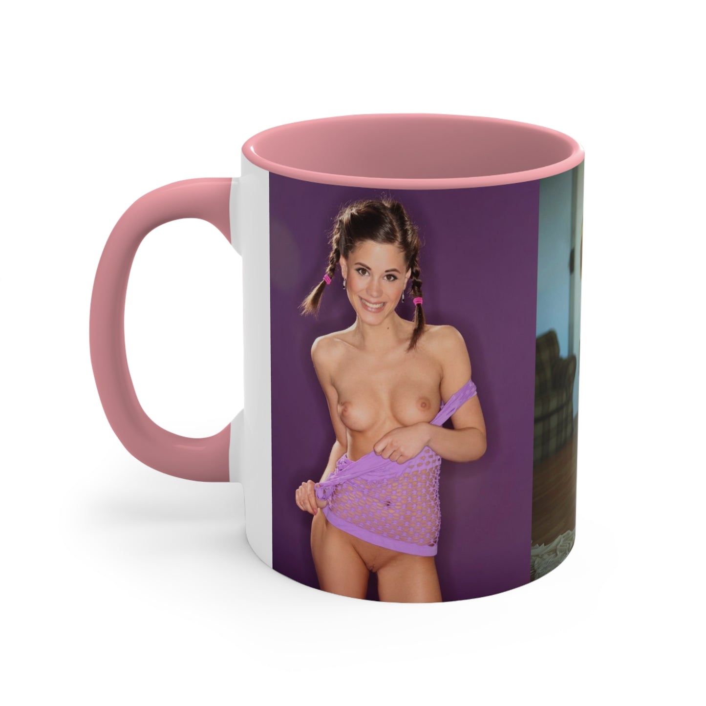 Accent Coffee Mug, 11oz Nude Pigtails