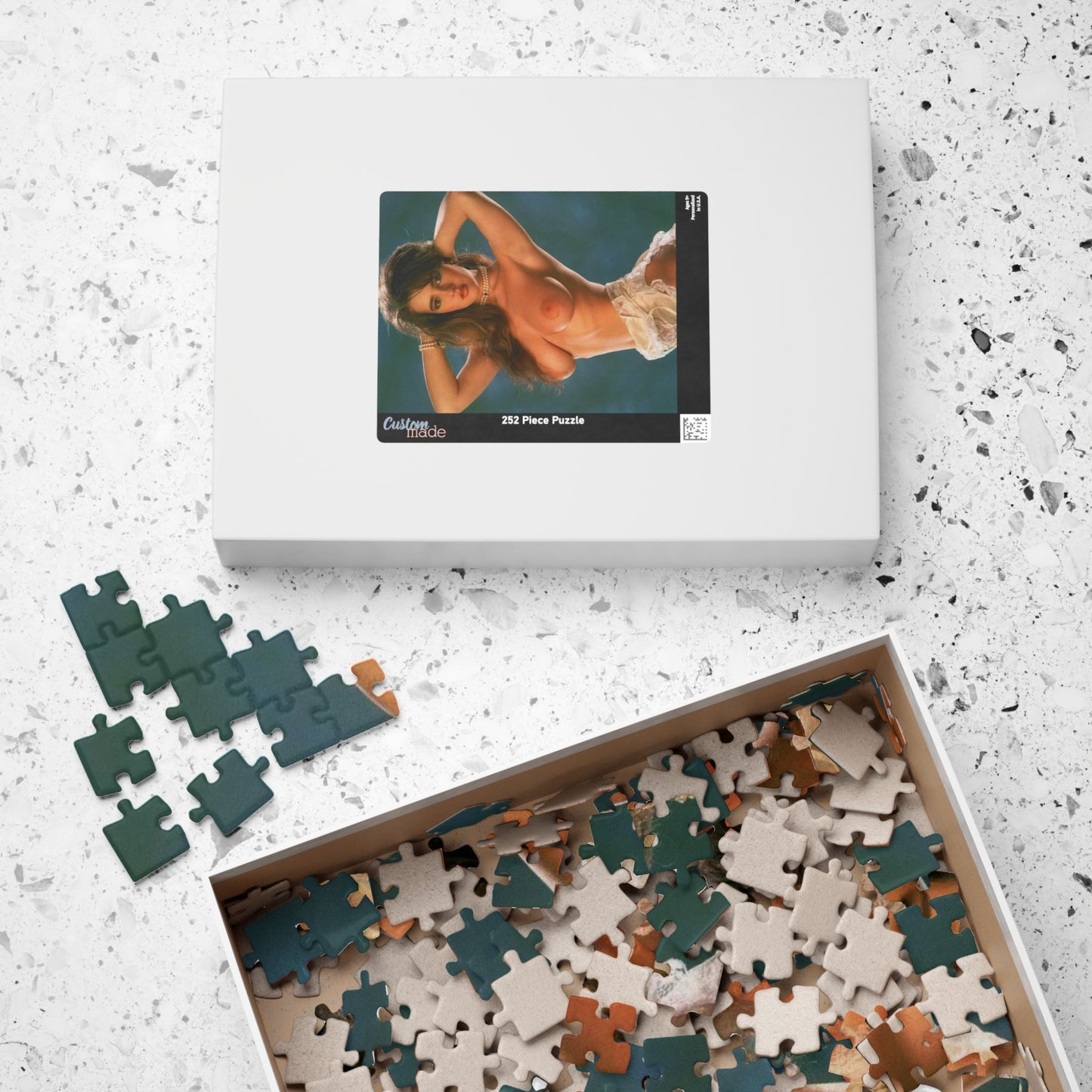 Puzzle (110, 252, 520, 1014-piece) Retro Adult Star Gail McKenna Nude