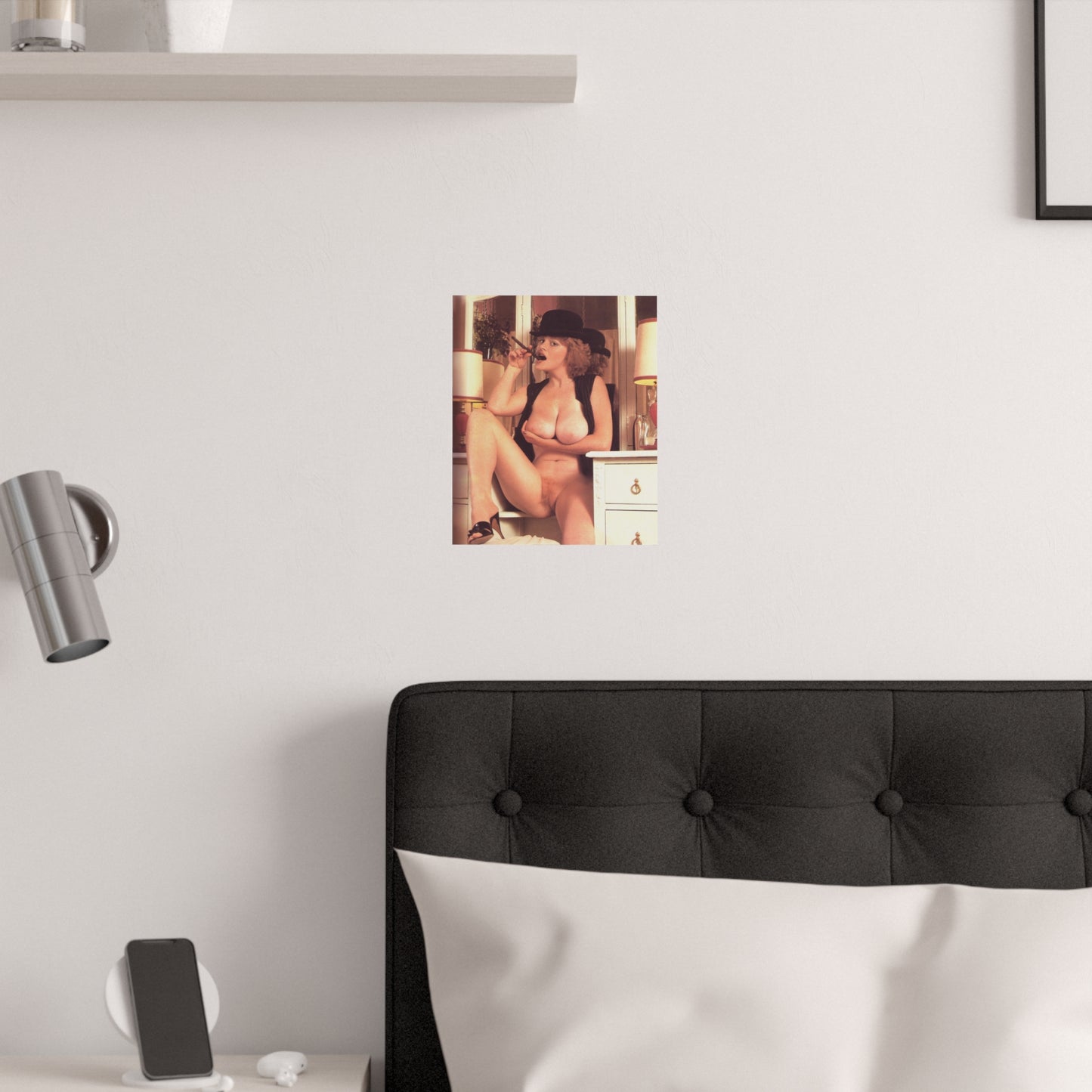 Satin Posters (210gsm) Retro Pornstar Lisa De Leeuw Nude