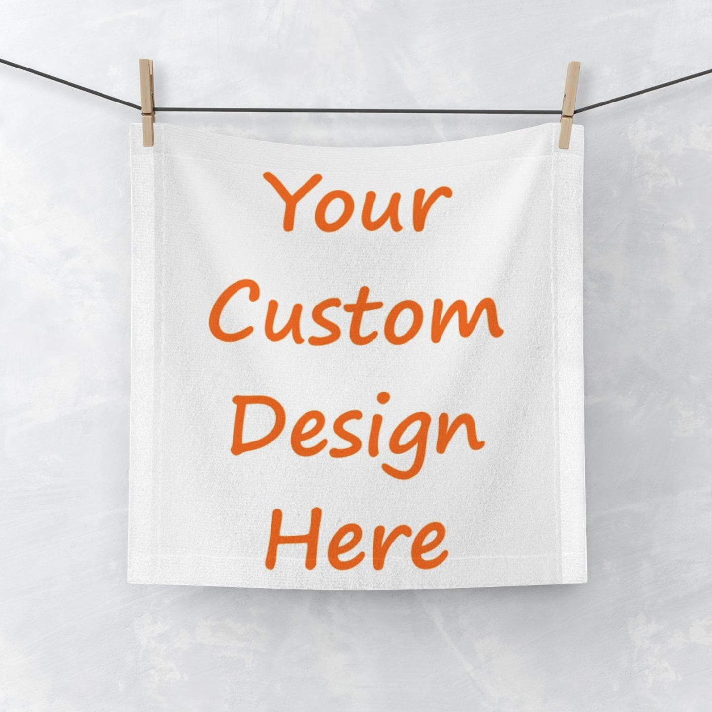 Face Towel Custom Purchase & Message Artwork! No Limits!