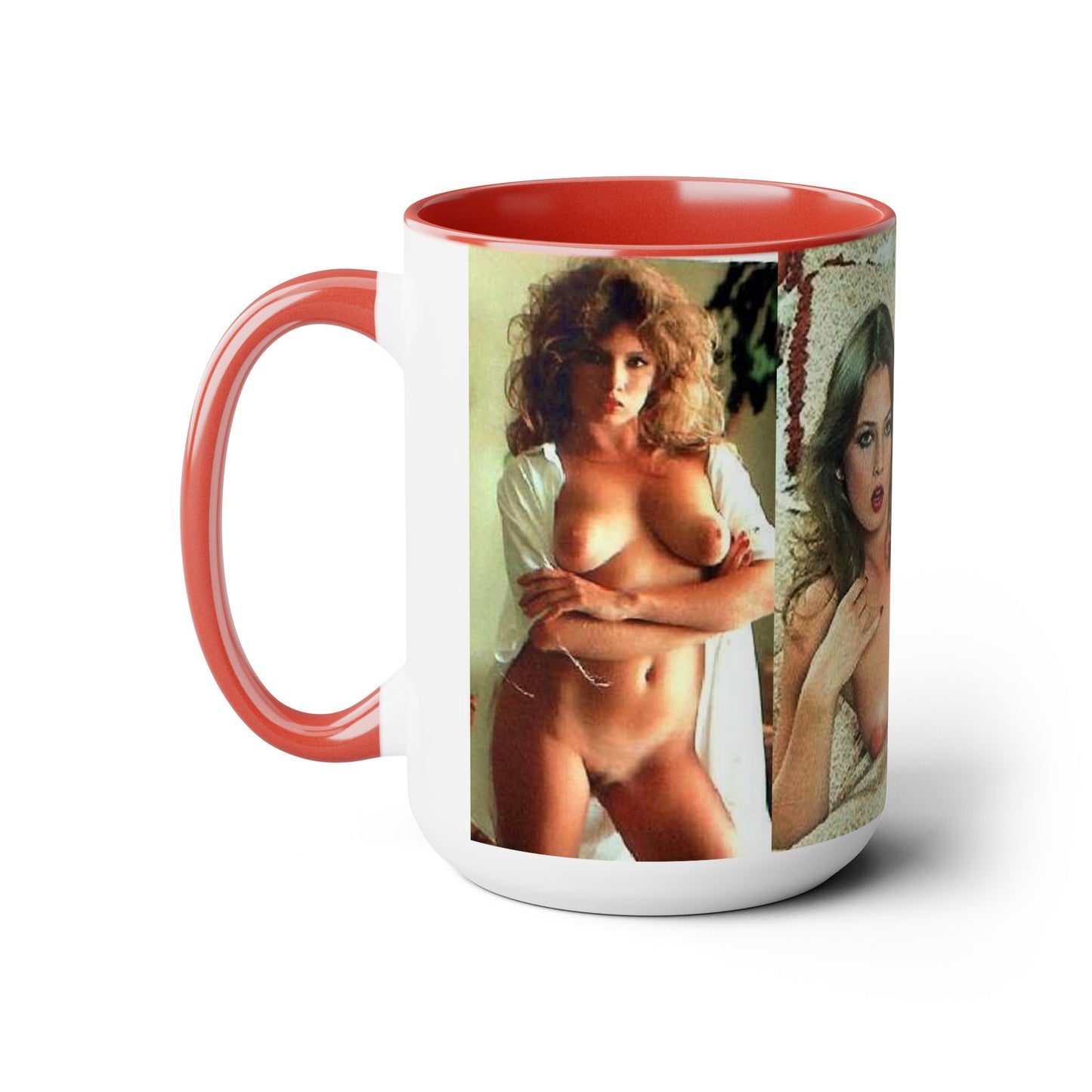 Two-Tone Coffee Mugs, 15oz Traci Lords Nude