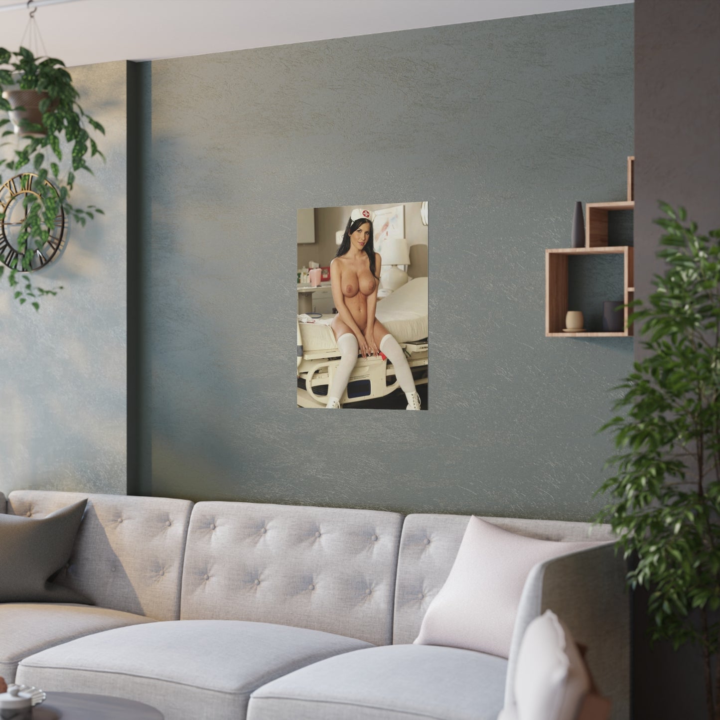 Satin Posters (210gsm) Sexy Nude Nurse Rebecca Linares