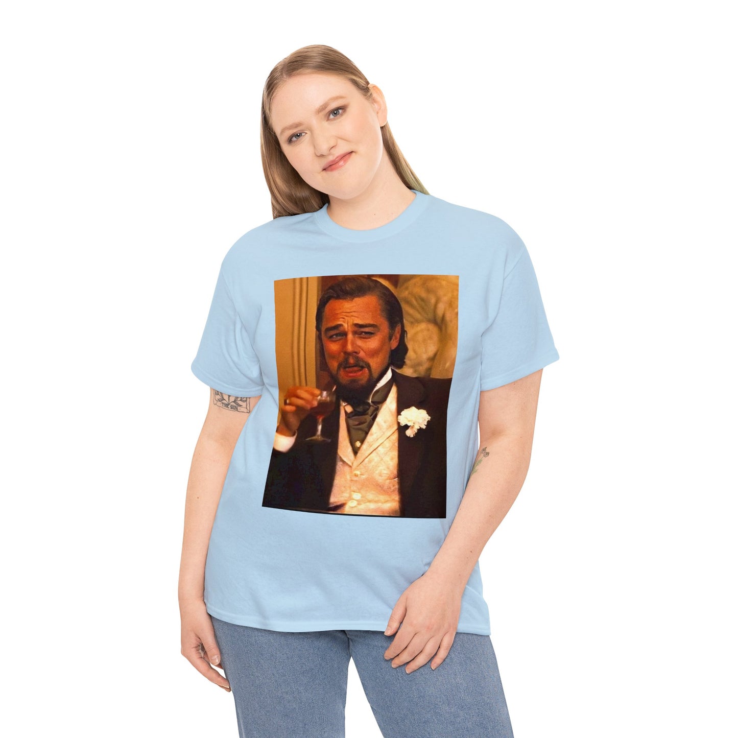 Unisex Heavy Cotton Tee Leonard DiCaprio Django Meme