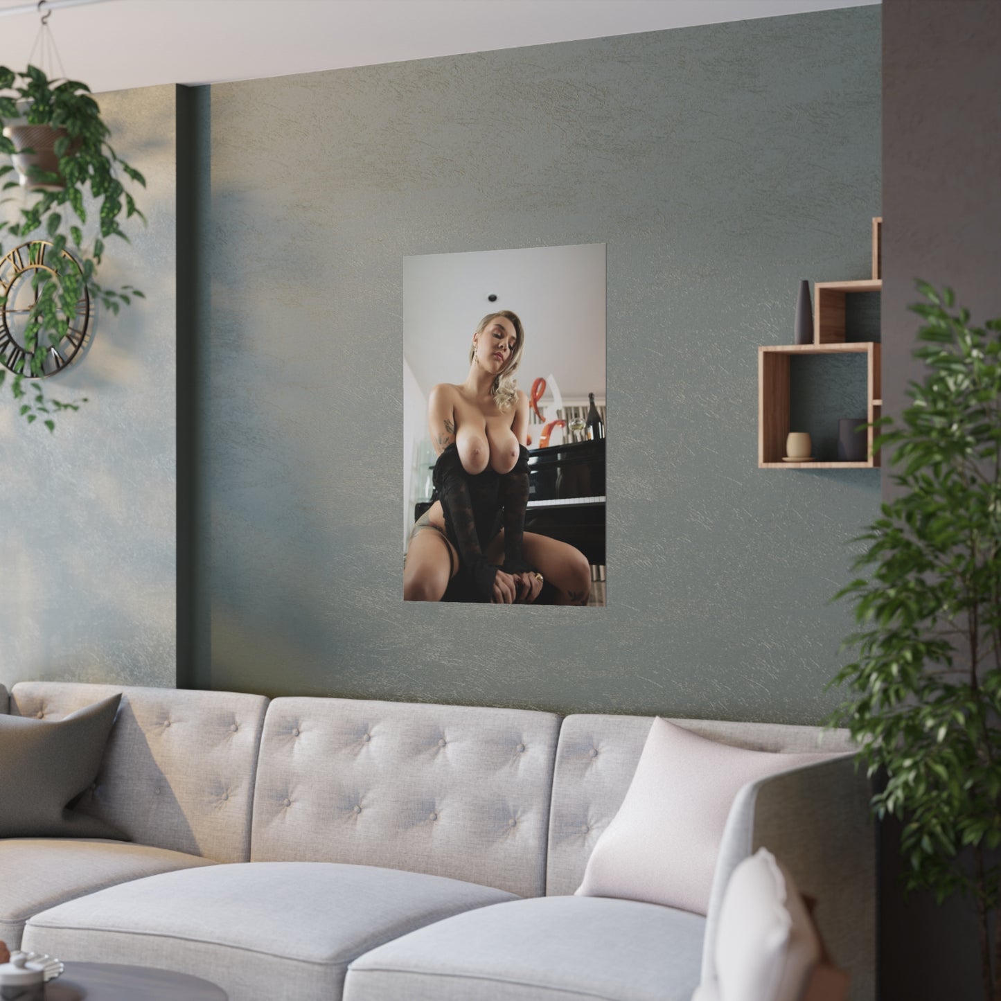 Satin Posters (210gsm) Pet Gabbie Carter Nude