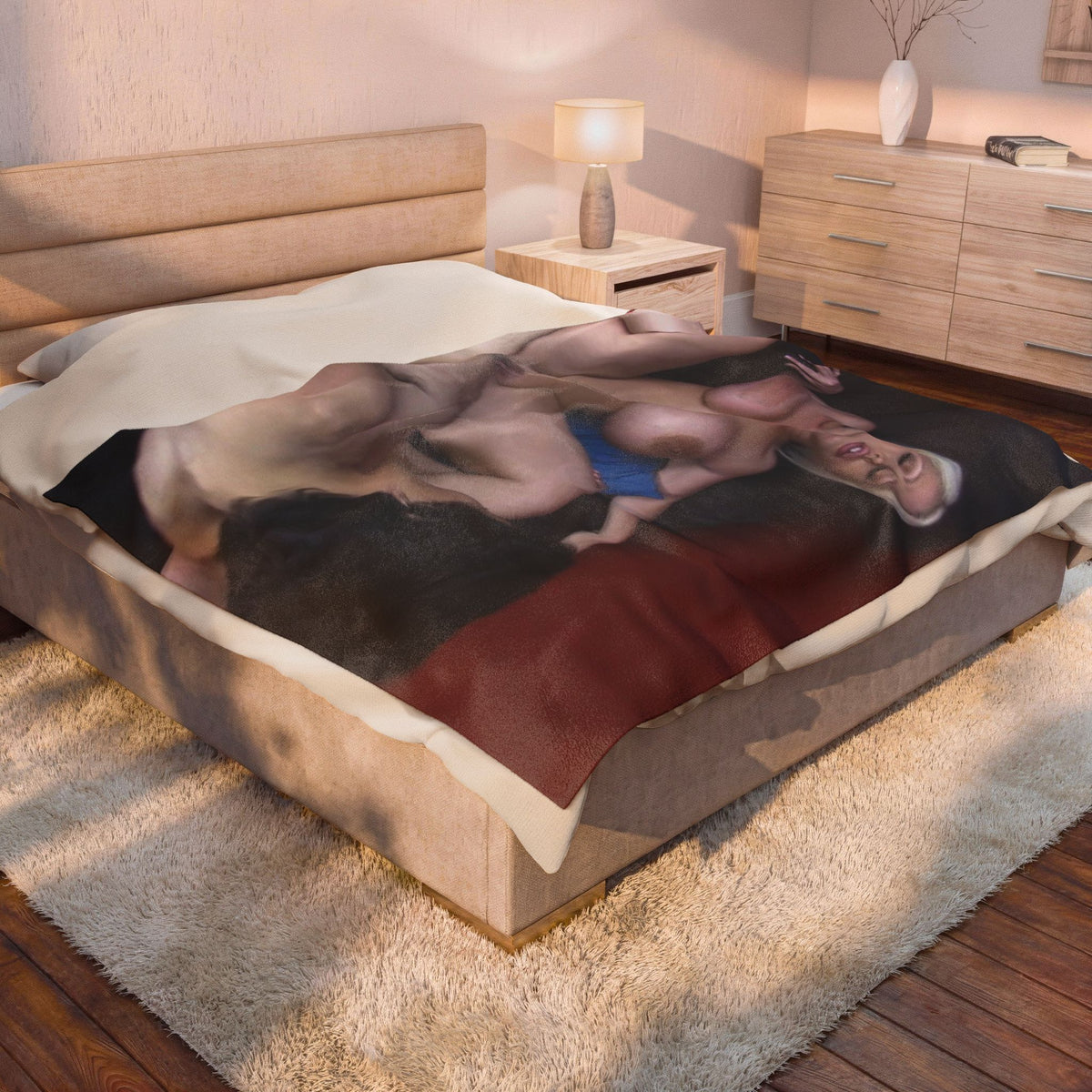 Velveteen Plush Blanket Sex Large Alura Breasts