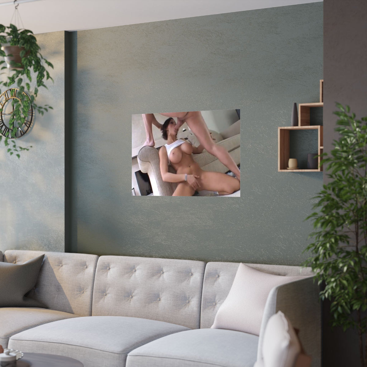 Satin Posters (210gsm) Eve Lawrence Getting a Mouthful