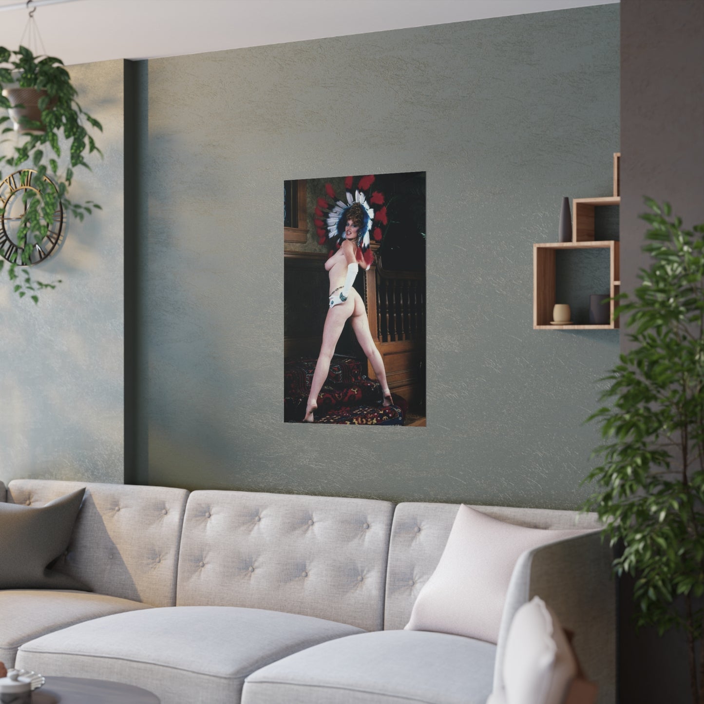 Satin Posters (210gsm) Retro Porn Star Lisa De Leeuw Nude