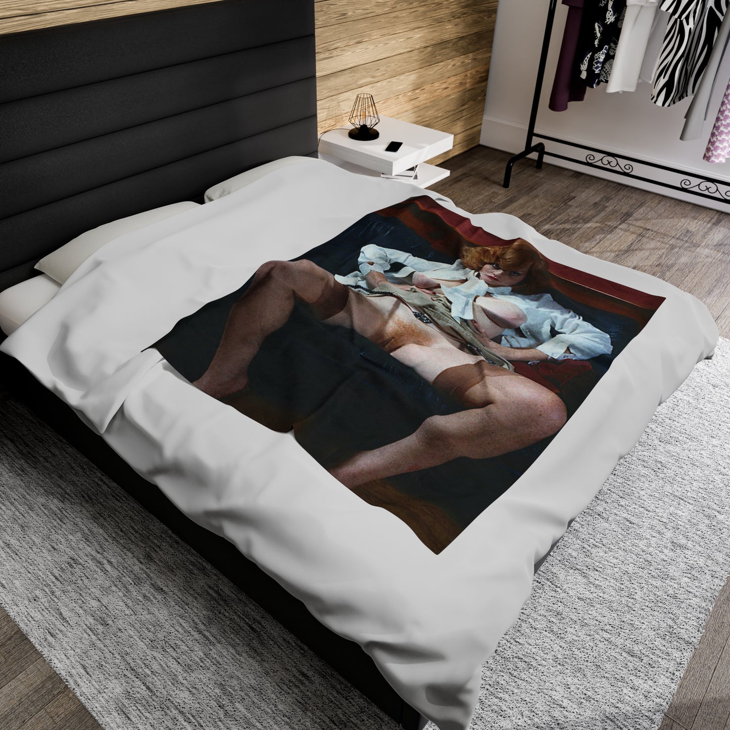 Velveteen Plush Blanket Retro Pornstar Lisa De Leeuw Nude