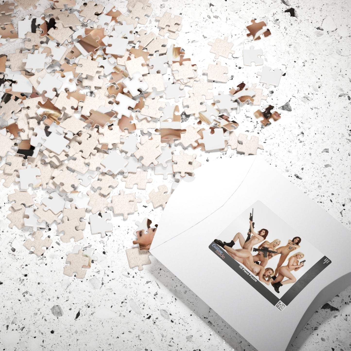 Puzzle (110, 252, 520, 1014-piece) Naked Chicks with Guns