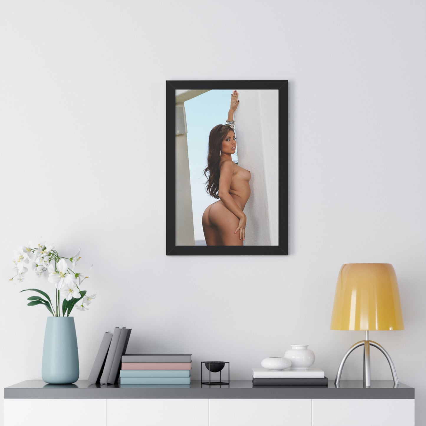 Framed Vertical Poster Porn Star Jynx Maze Nude