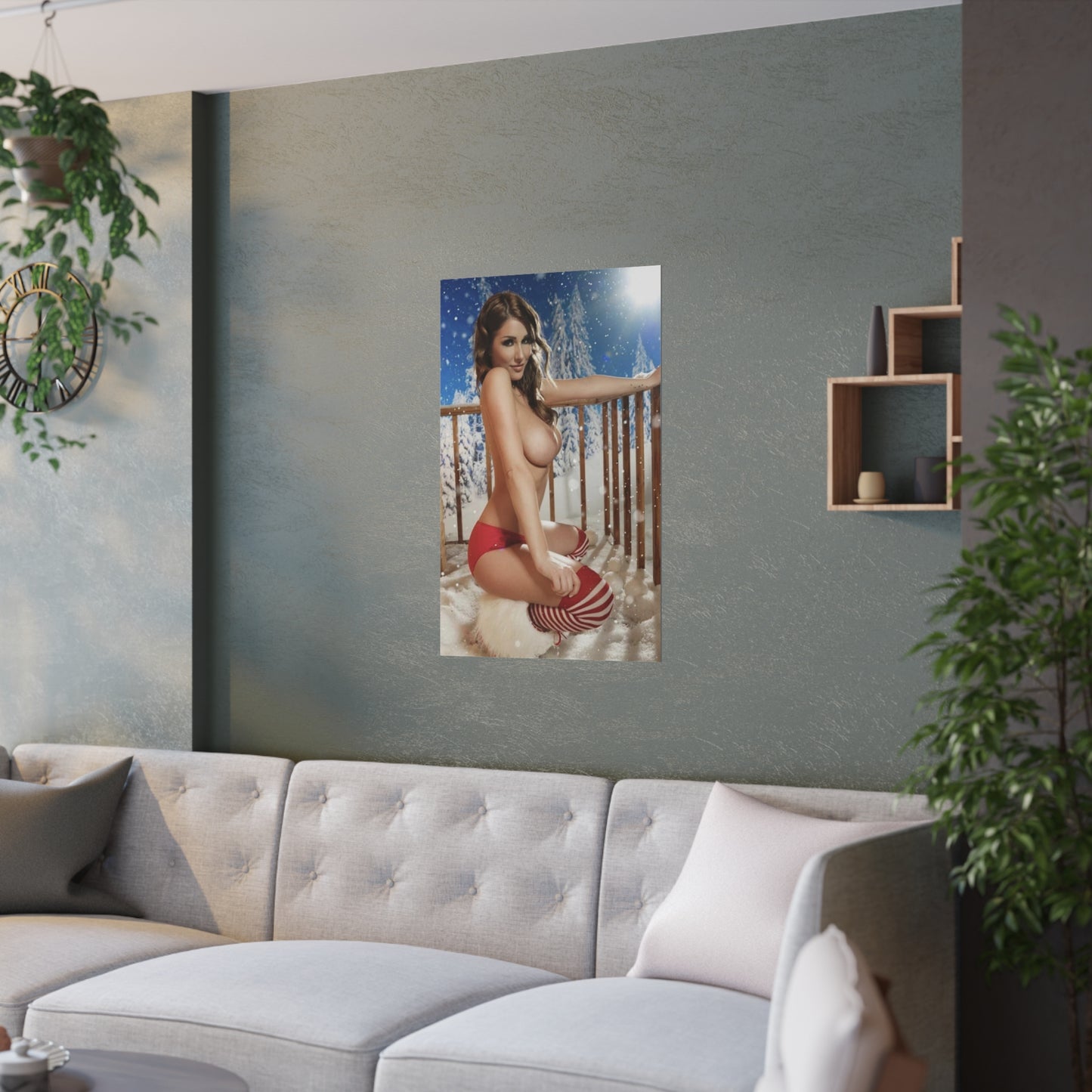 Satin Posters (210gsm) Christmas Pornstars Nude