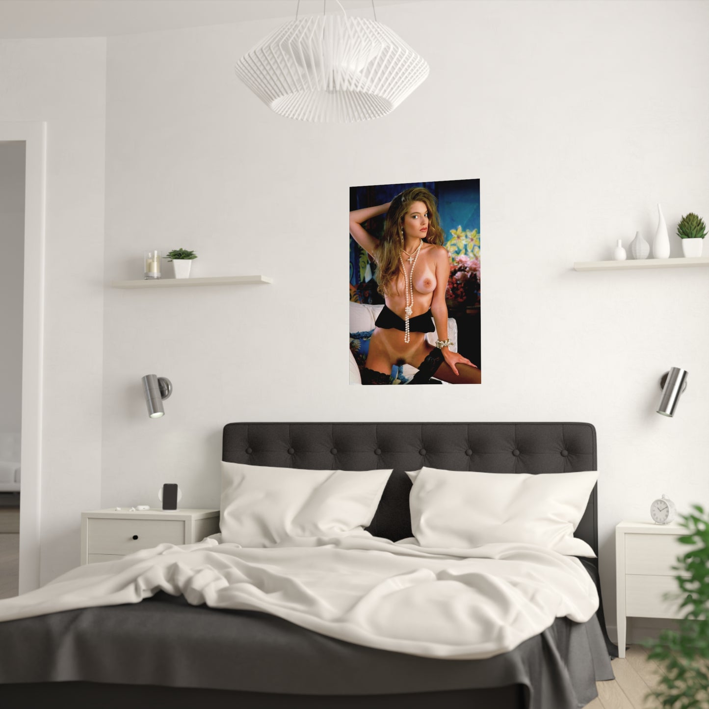 Satin Posters (210gsm) Retro Adult Star Bonita Saint Nude