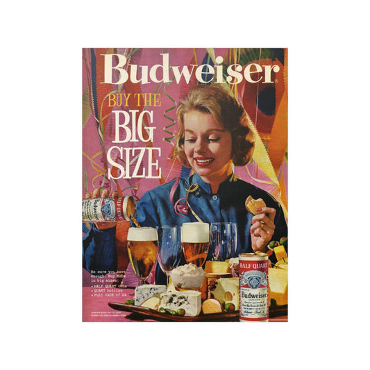 Satin Posters (210gsm) Budweiser Advertisement