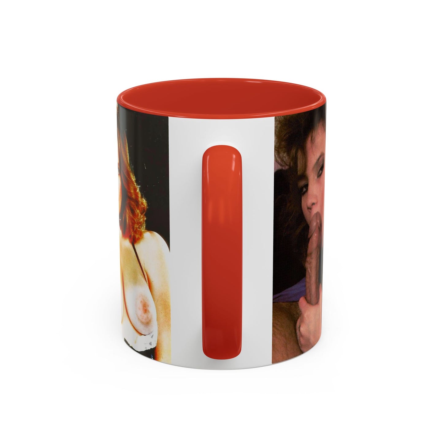 Accent Coffee Mug (11, 15oz) Retro Pornstar Traci Lords Nude